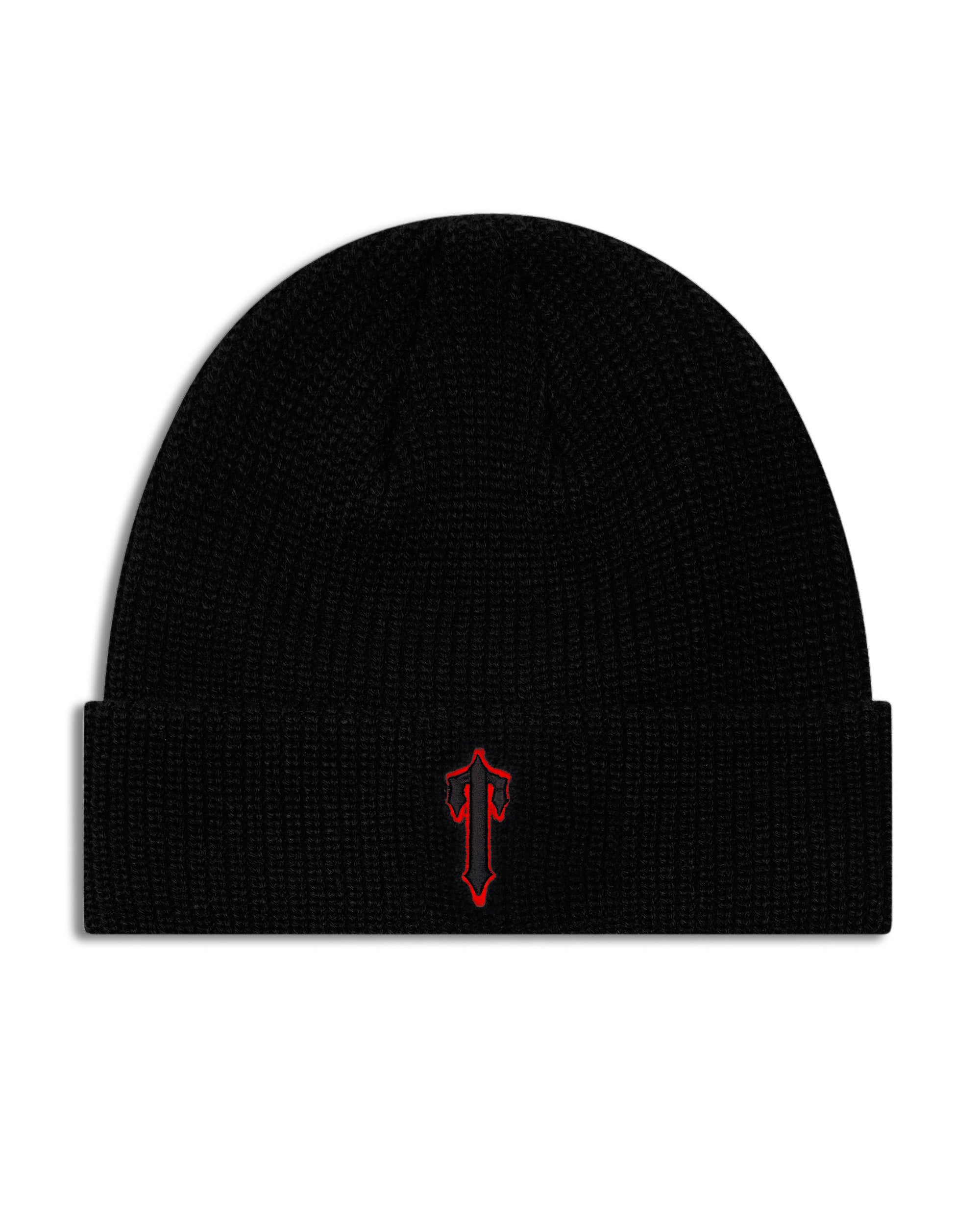 Foundation Beanie - Black/Red