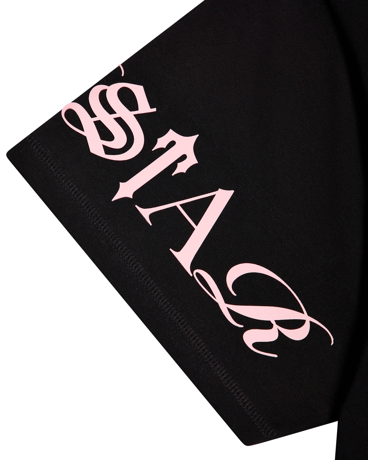 Script Tee - Black/Pink