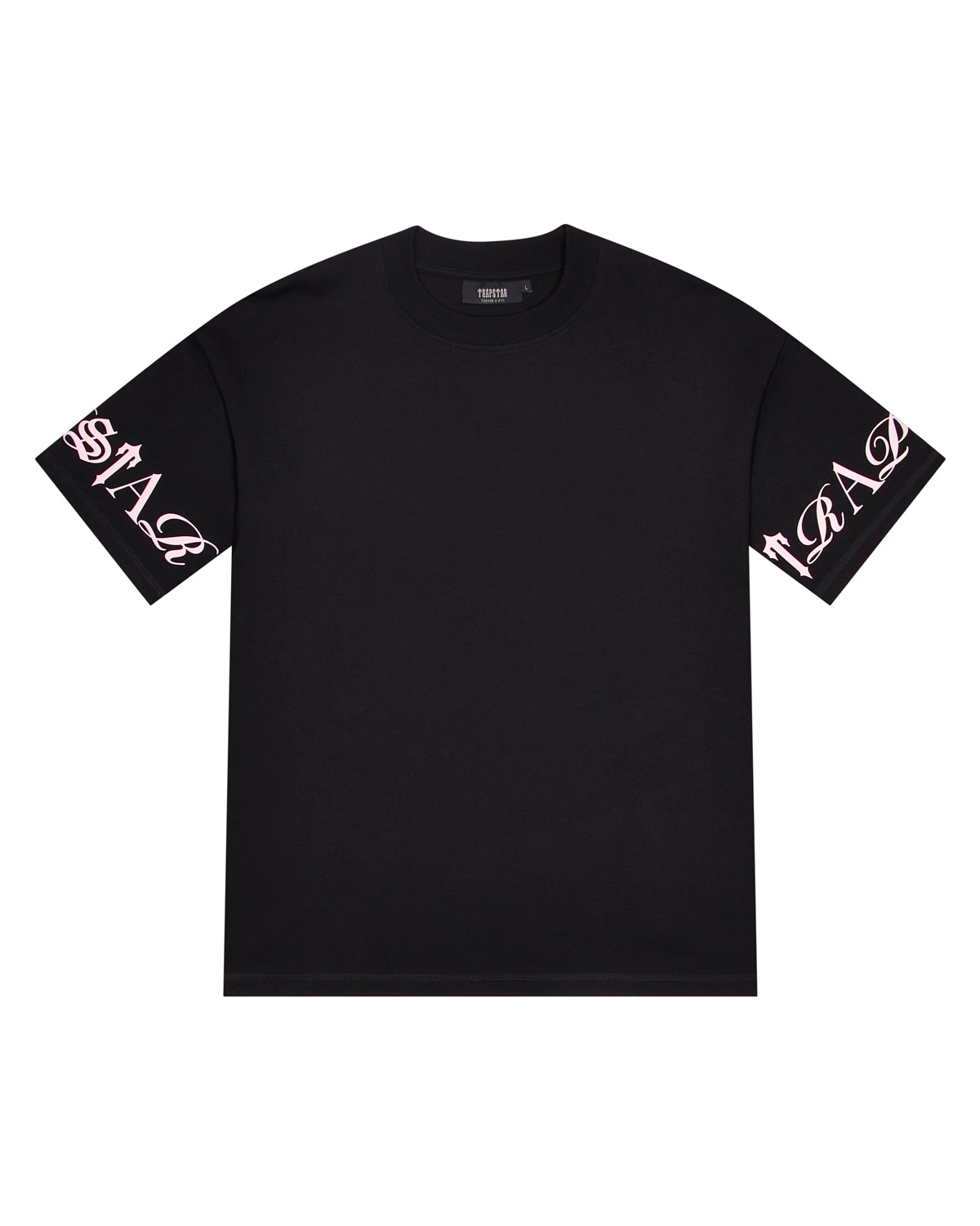 Script Tee - Black/Pink