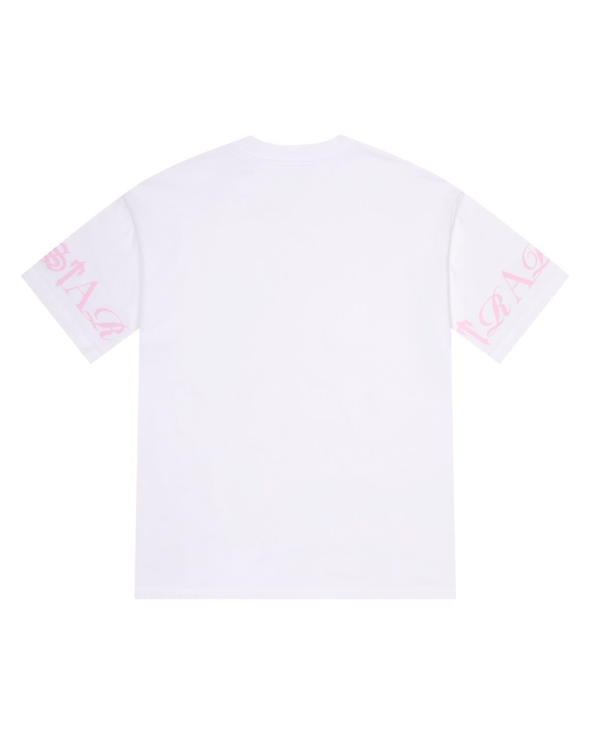 Script Tee - White/Pink