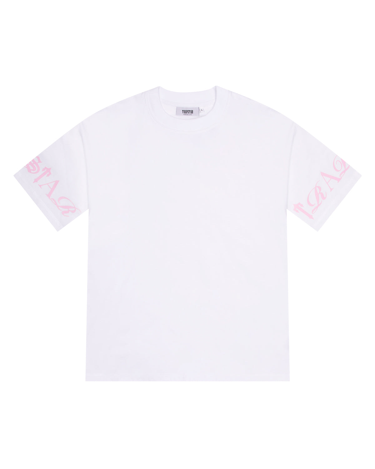 Trapstar Script Tee - White/Pink