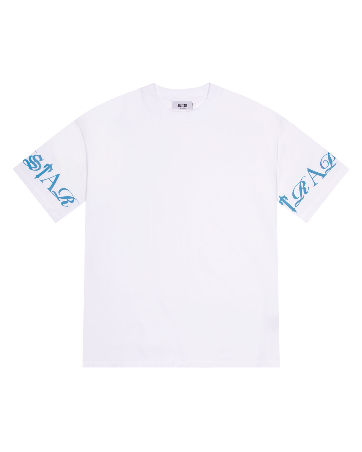 Script Tee - White/Blue