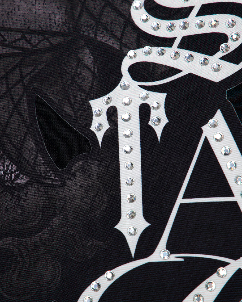 Samurai Diamanté Hoodie - Black