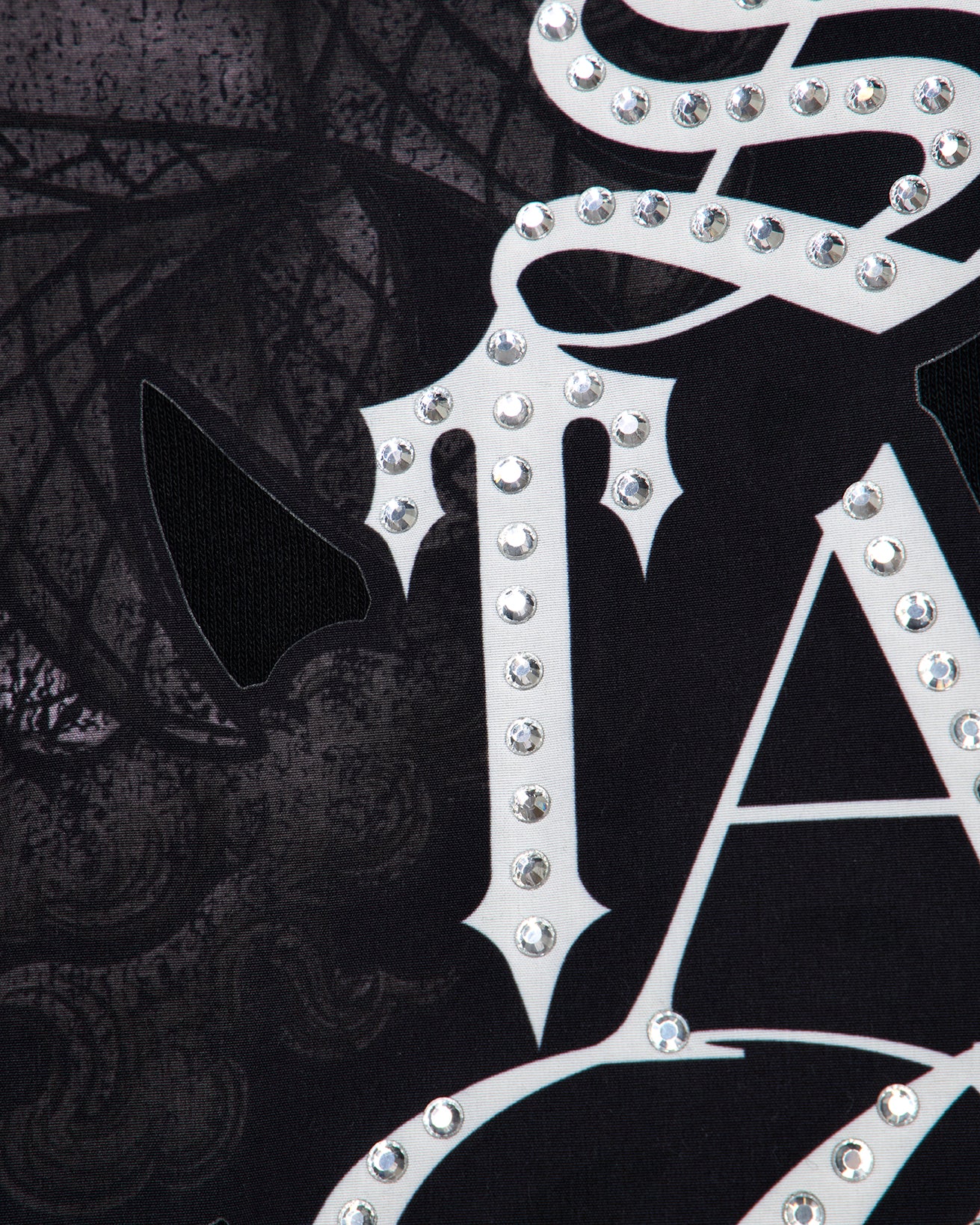 Samurai Diamanté Hoodie - Black