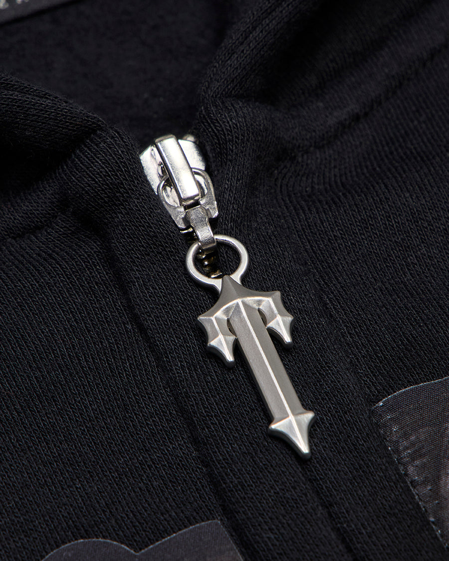 Samurai Diamanté Hoodie - Black