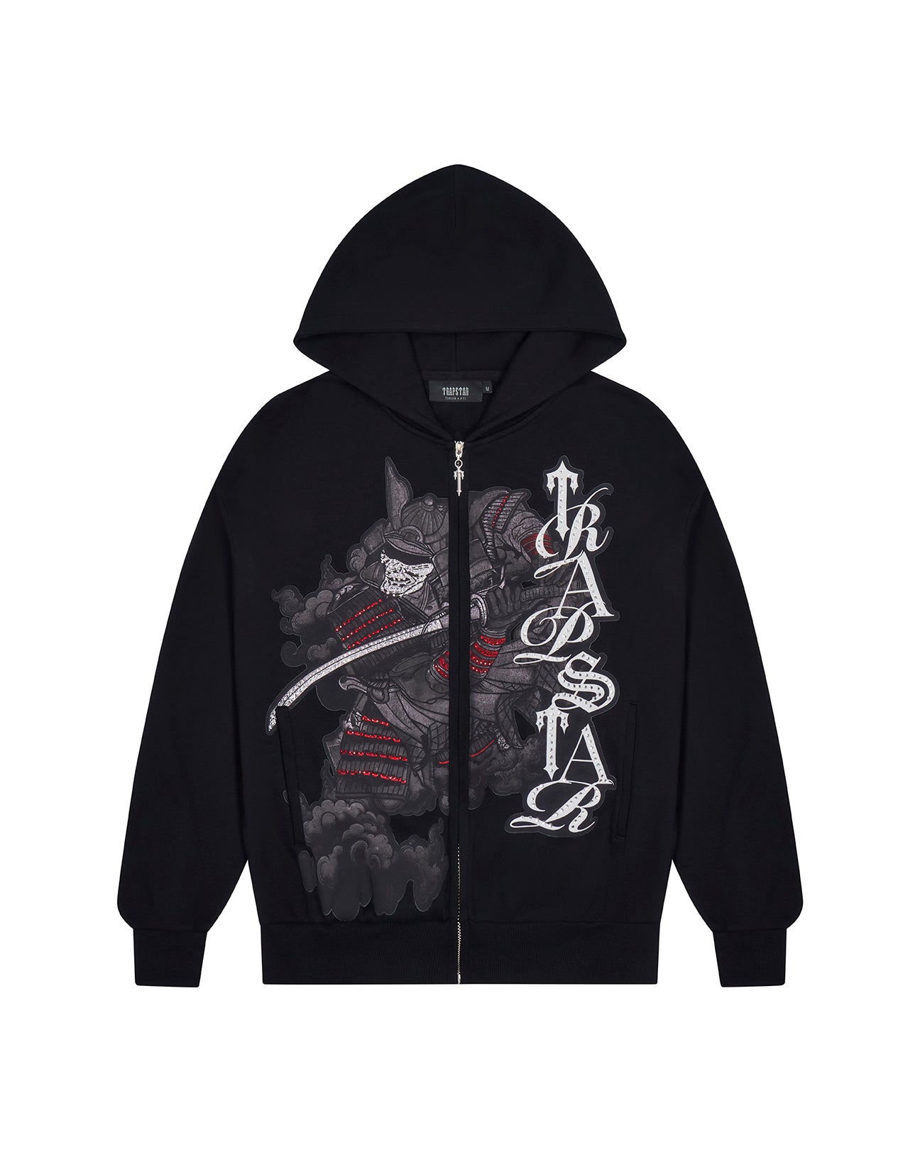 Samurai Diamanté Hoodie - Black