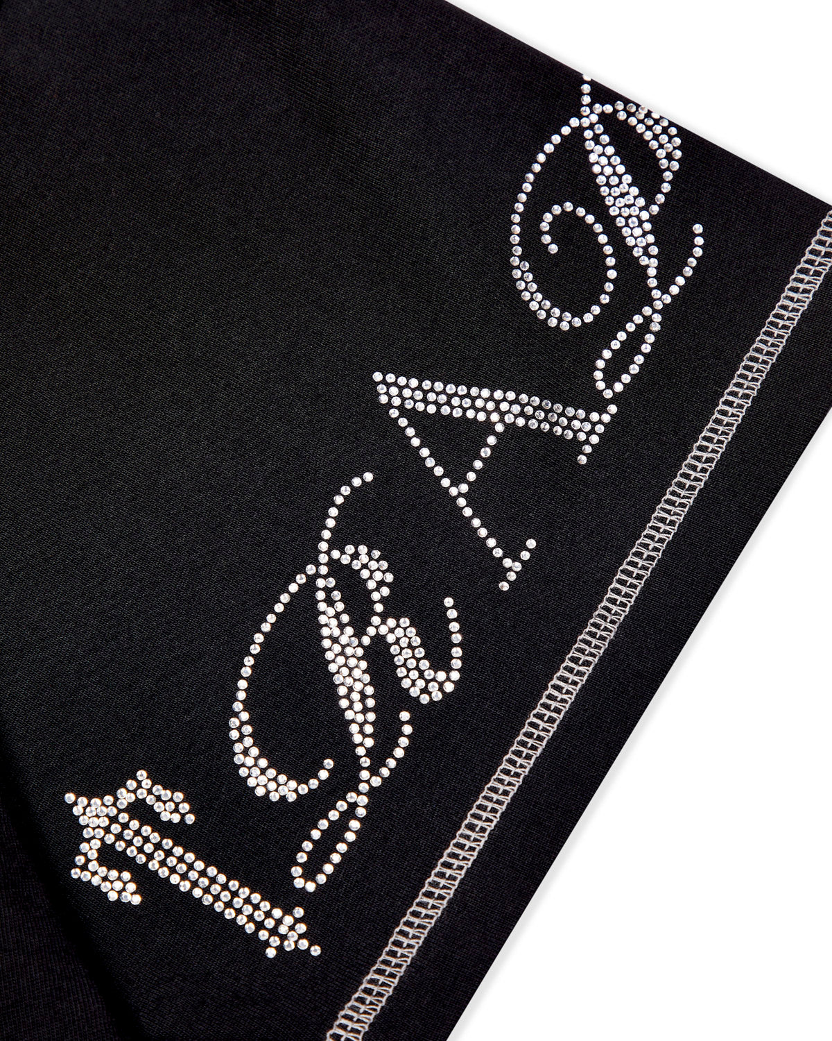 Trapstar Script Tee 2.0 - Black/ Diamanté