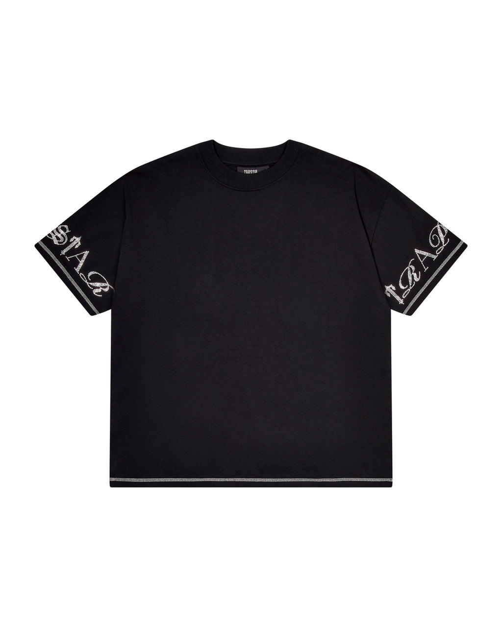 Trapstar Script Tee 2.0 - Black/ Diamanté