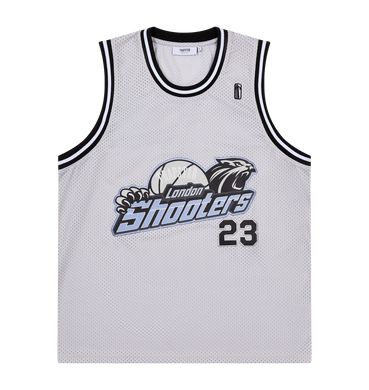 Shooters SS23 Basketball Vest - Grey/Blue