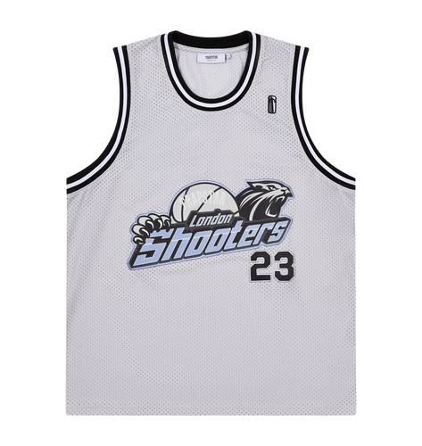 Shooters SS23 Basketball Vest - Grey/Blue