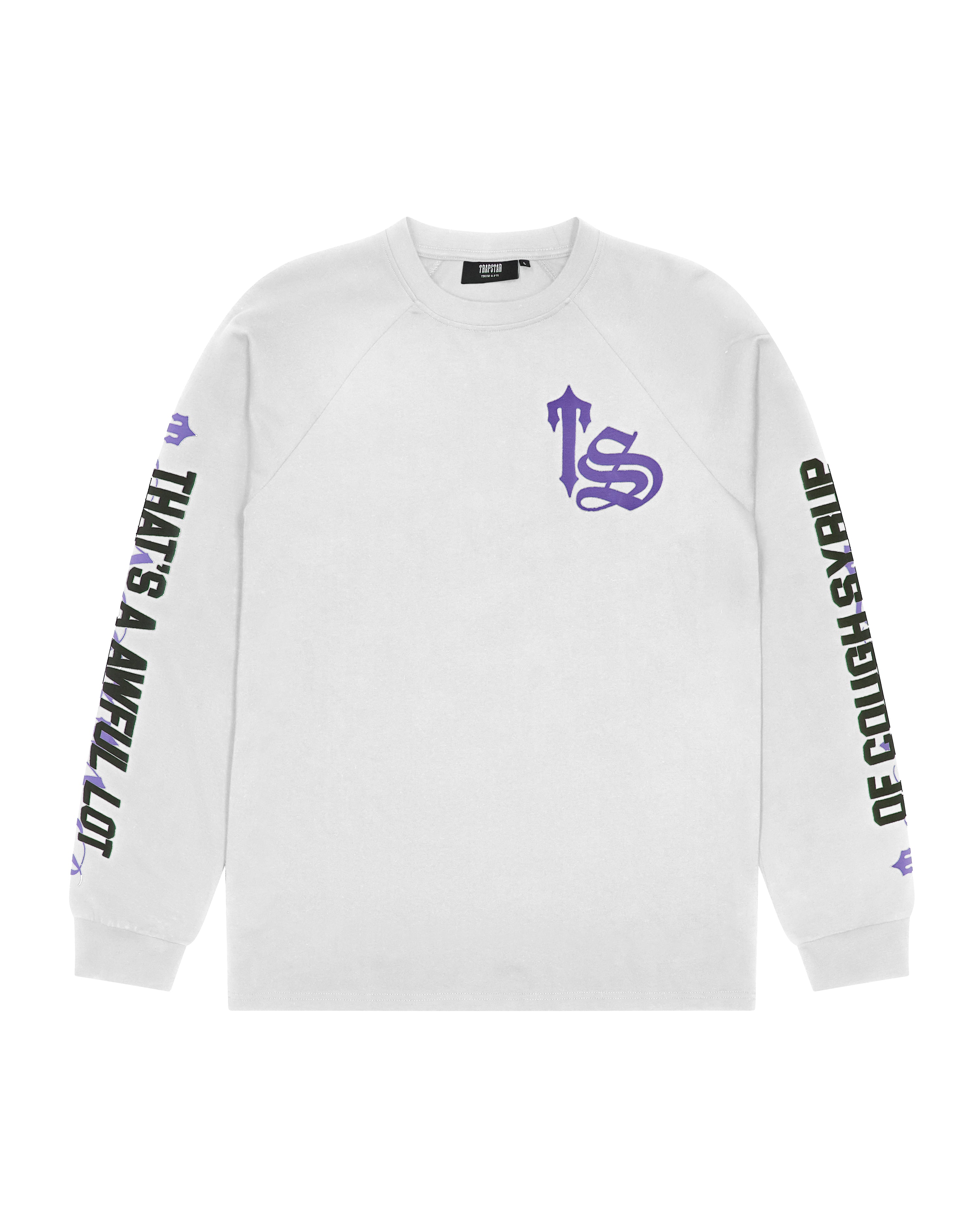 Trapstar x Cough Syrup LS Top - White/Purple