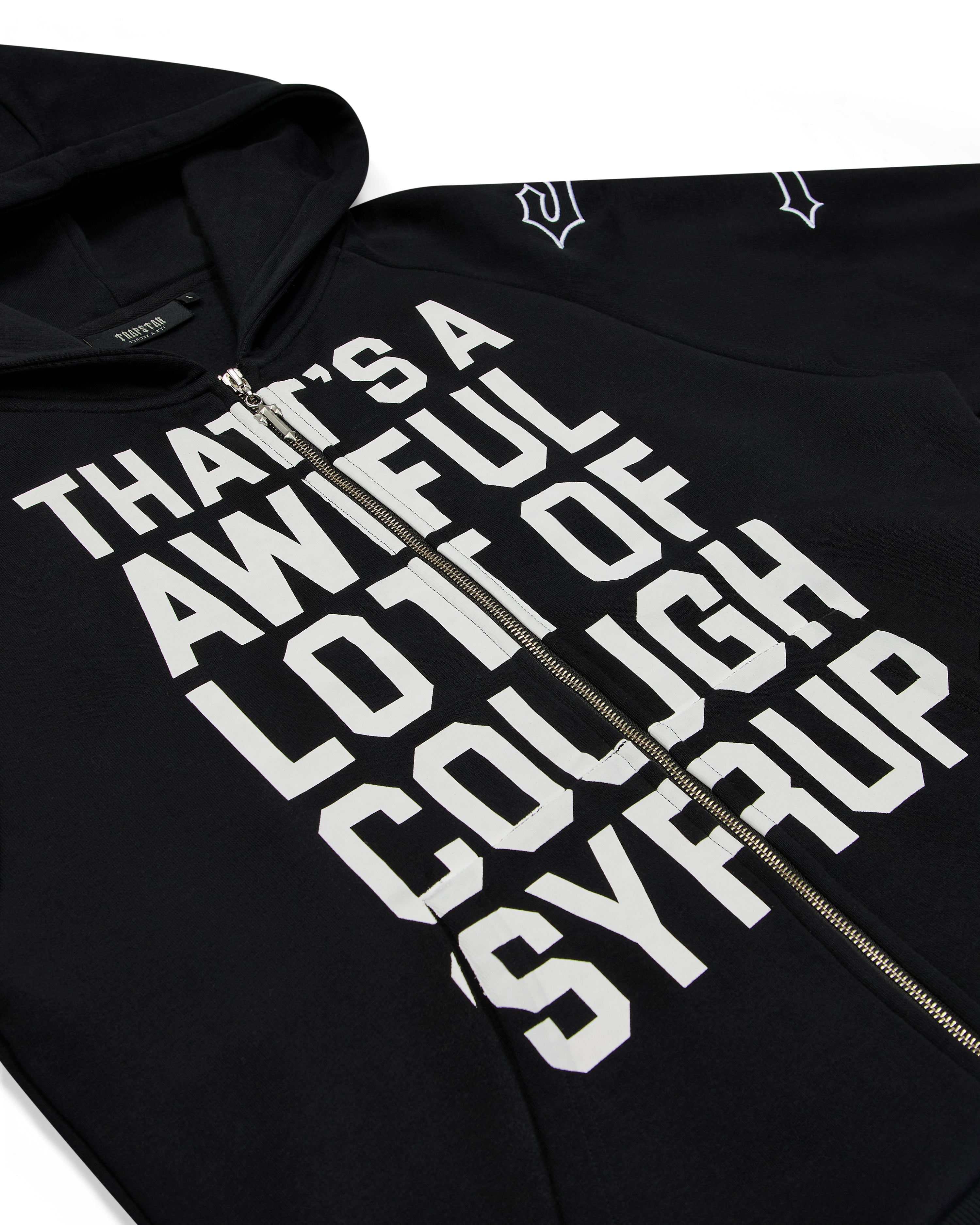 Trapstar x Cough Syrup Patchwork Hoodie - Black*