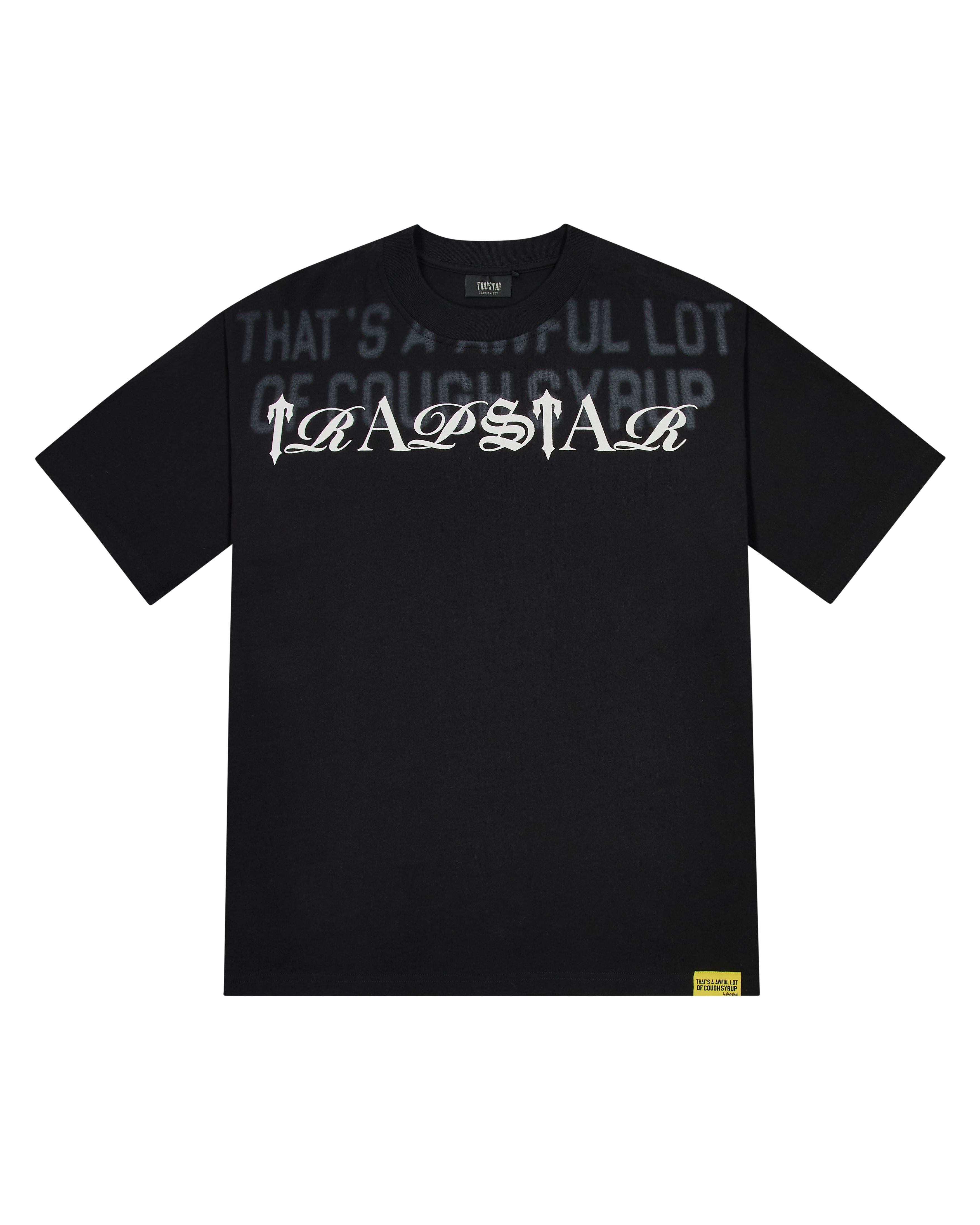 関税送料無料☆TRAPSTAR X COUGH SYRUP SCRIPT PUFF TEE Tシャツ Trapstar x Cough Syrup Script Puff Tee - Black* – Trapstar