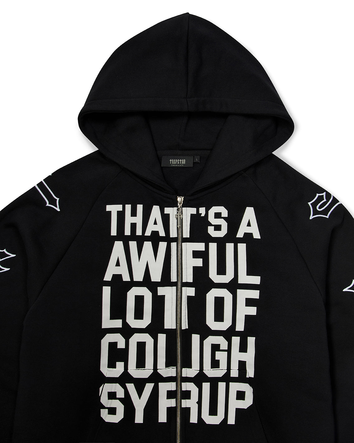 Trapstar x Cough Syrup Patchwork Hoodie - Black*