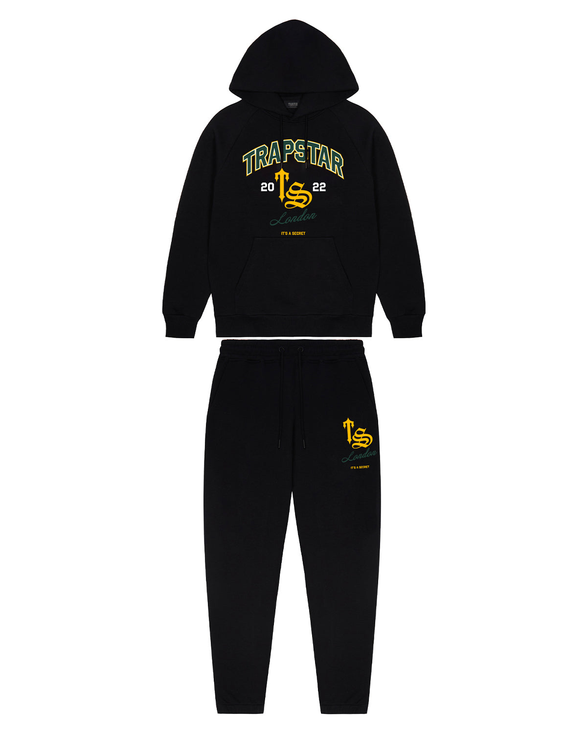 TS Varsity Hoodie Tracksuit - Black