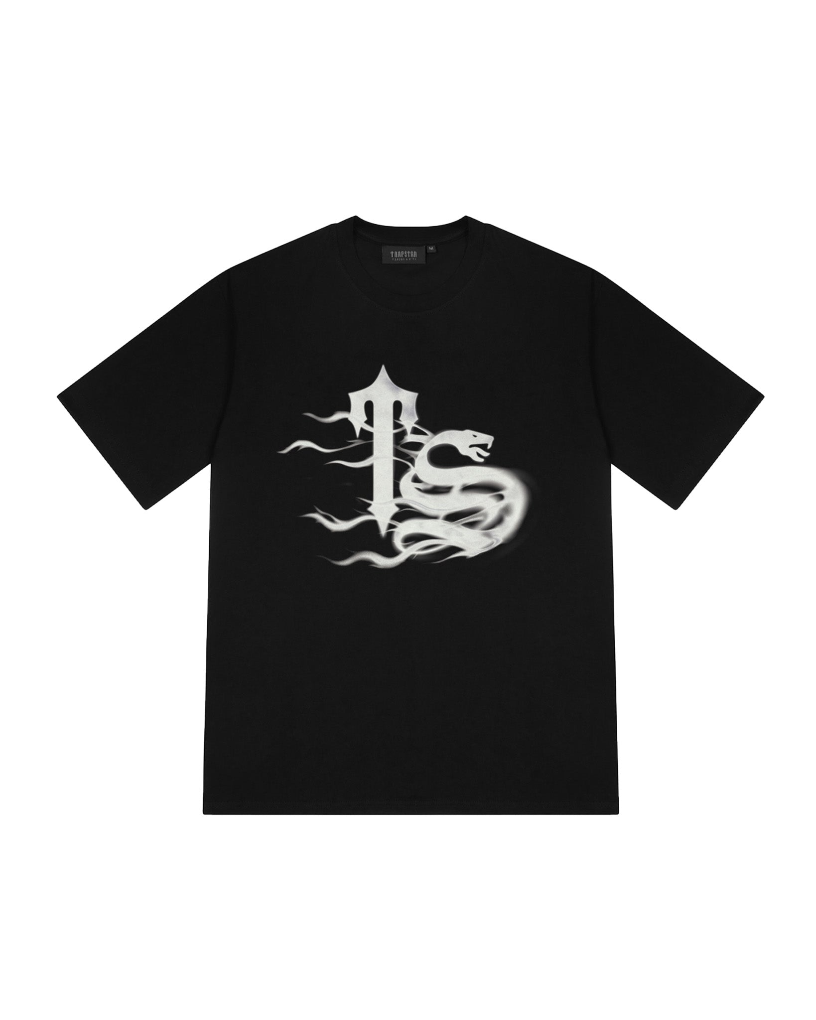 TS Flame Print Tee - Black