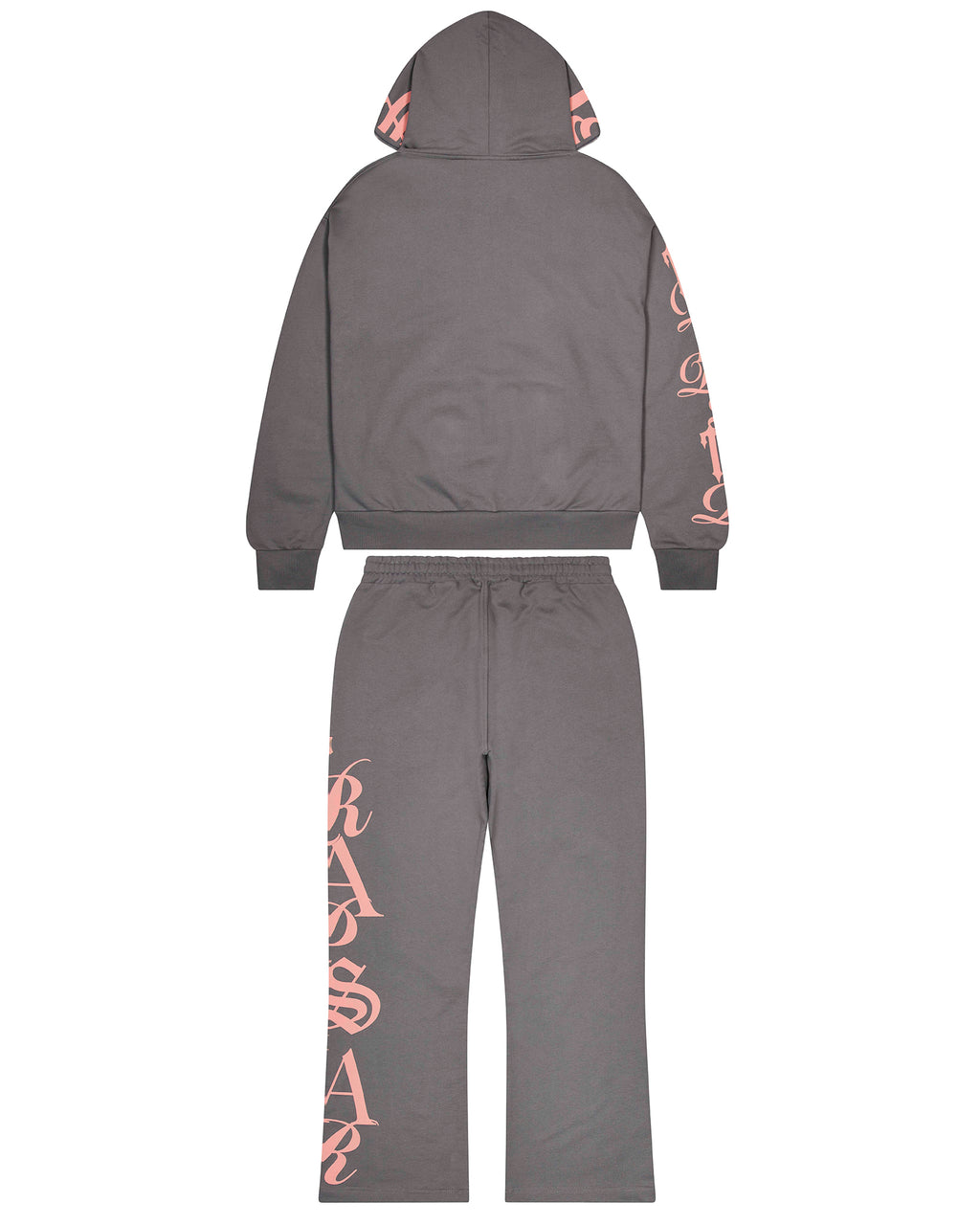 Script Hoodie 2.0 - Grey/Pink