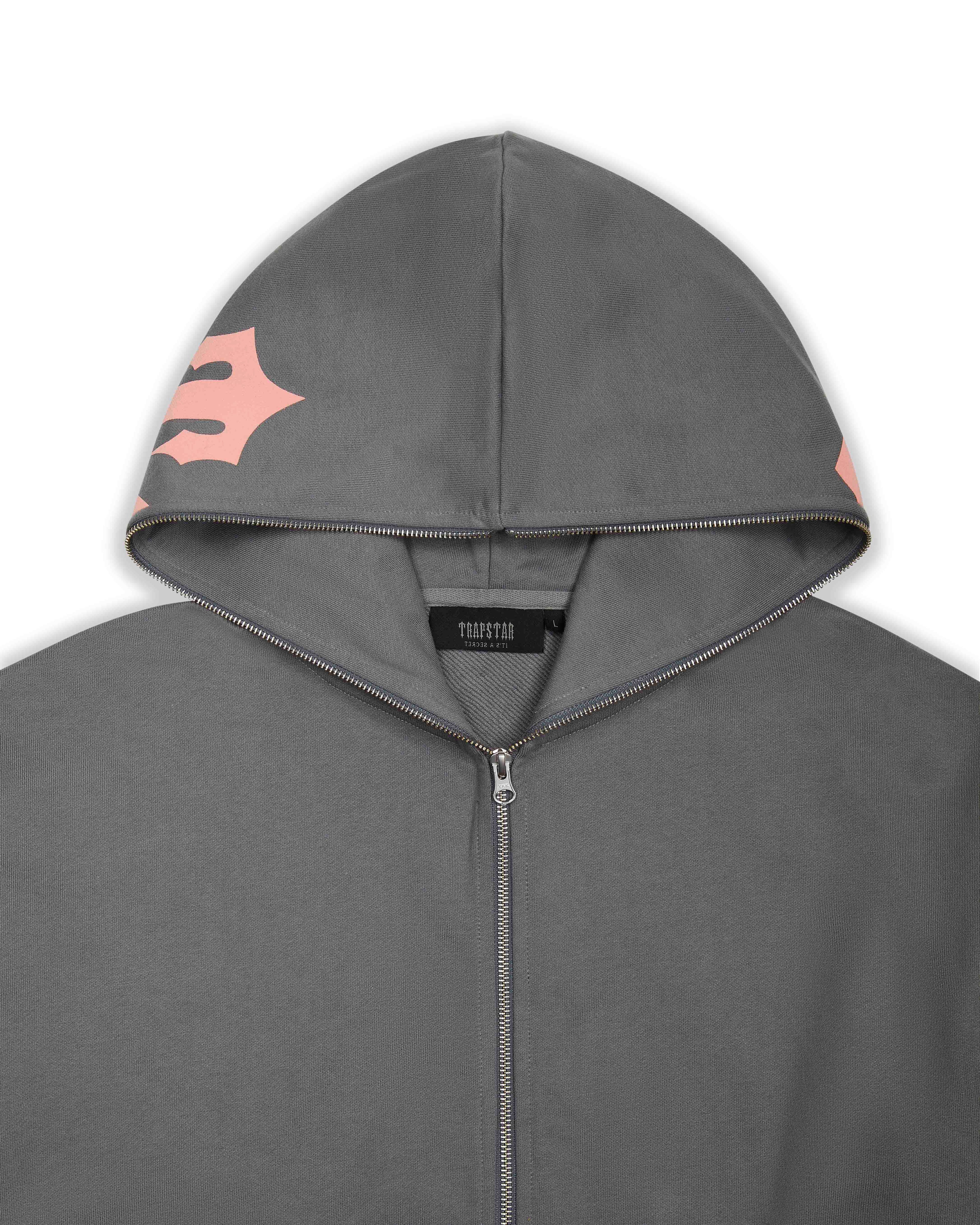 Script Hoodie 2.0 - Grey/Pink