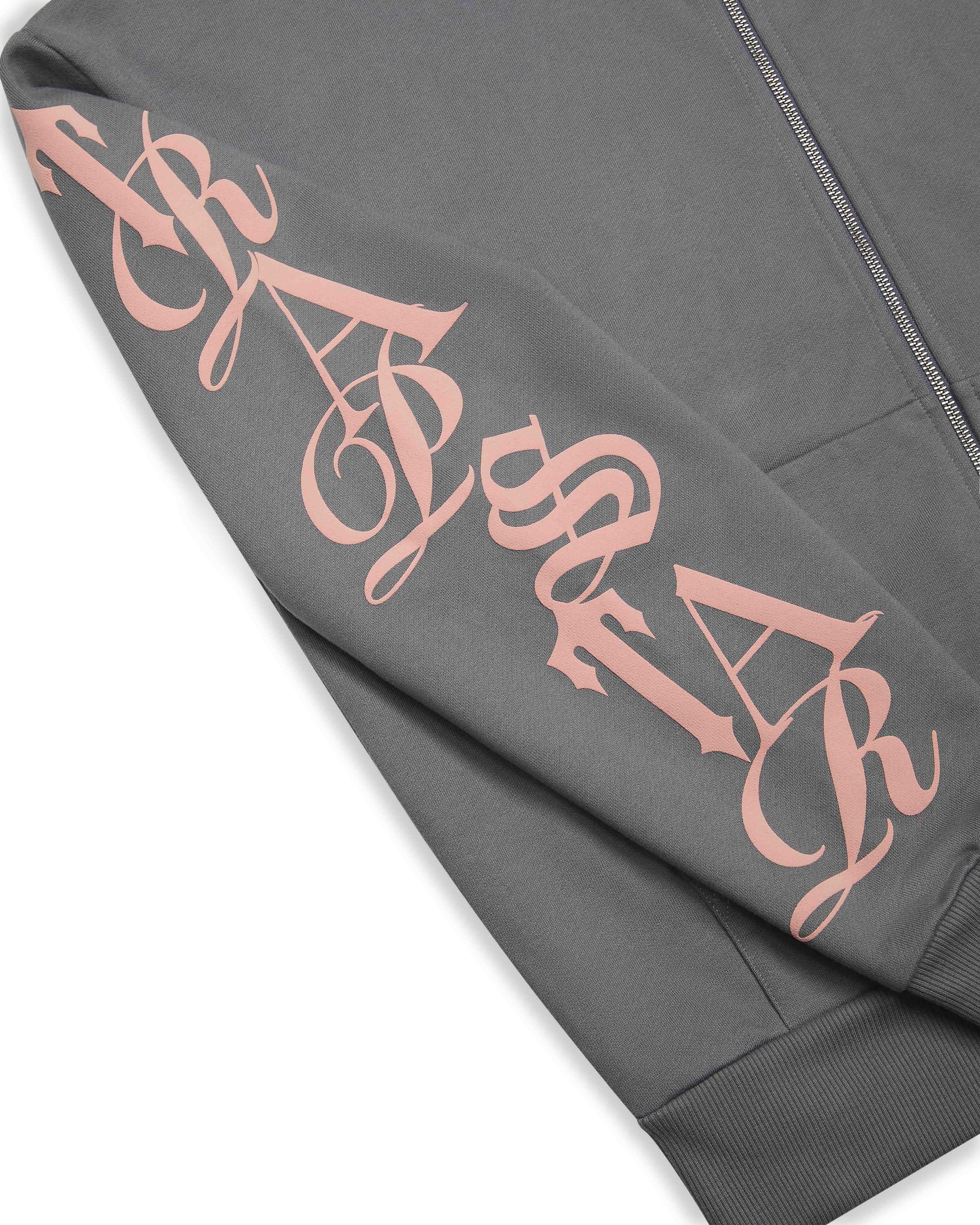 Script Hoodie 2.0 - Grey/Pink