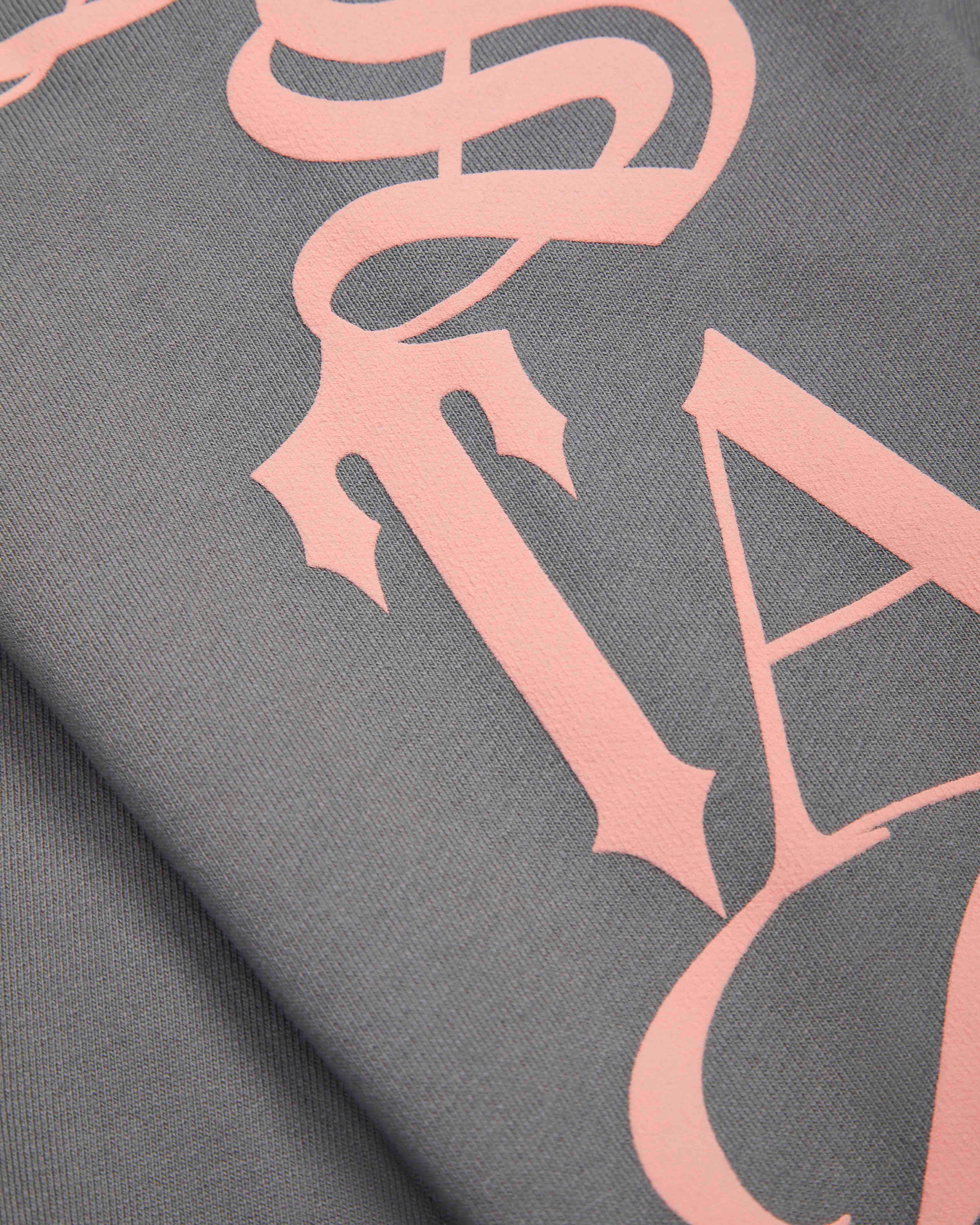 Script Hoodie 2.0 - Grey/Pink