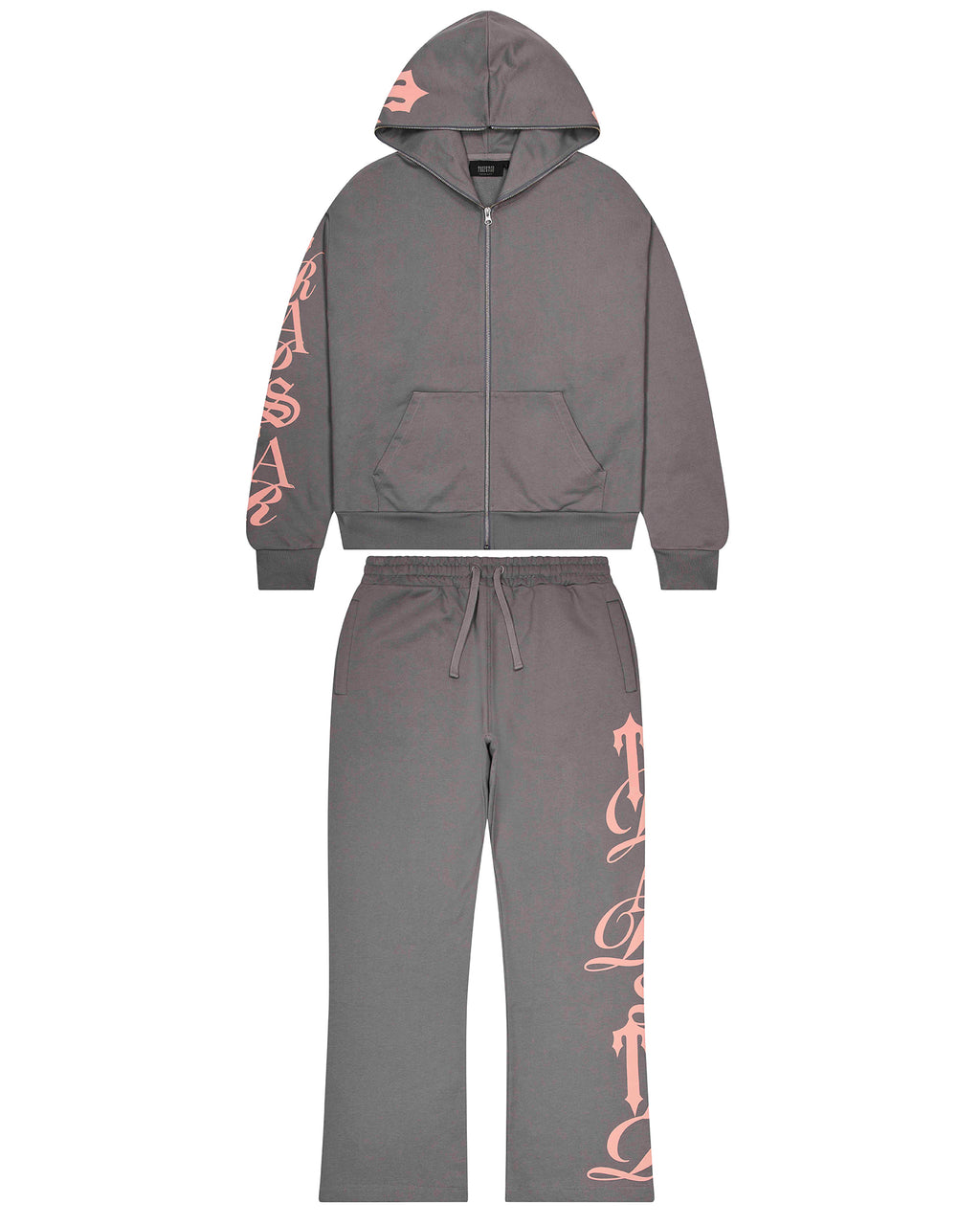 Script Hoodie 2.0 - Grey/Pink