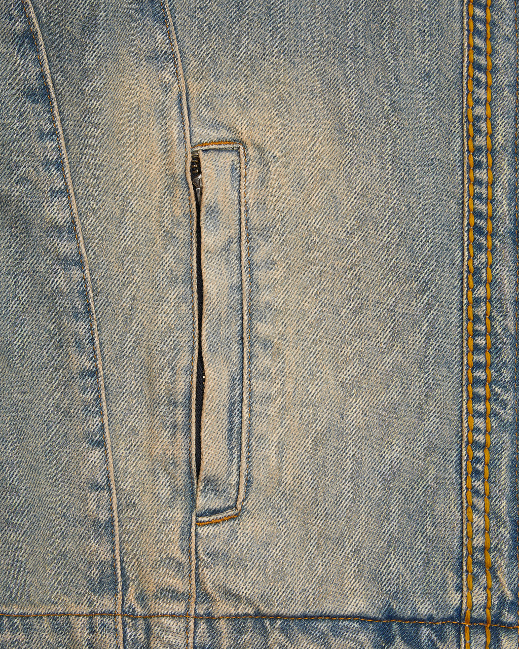 Trapstar Irongate Denim Motocross Jacket - Sandy Blue