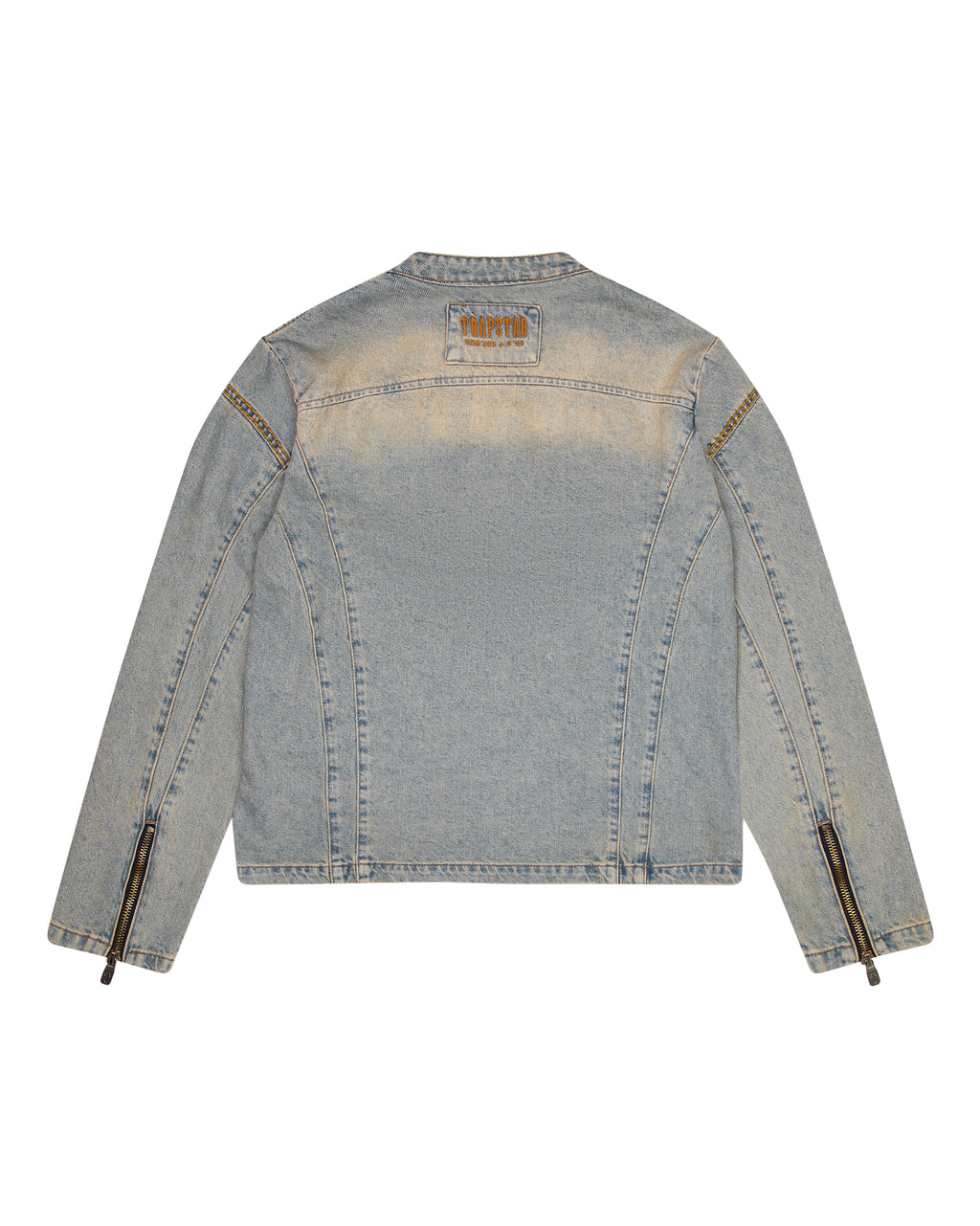 Trapstar Irongate Denim Motocross Jacket - Sandy Blue