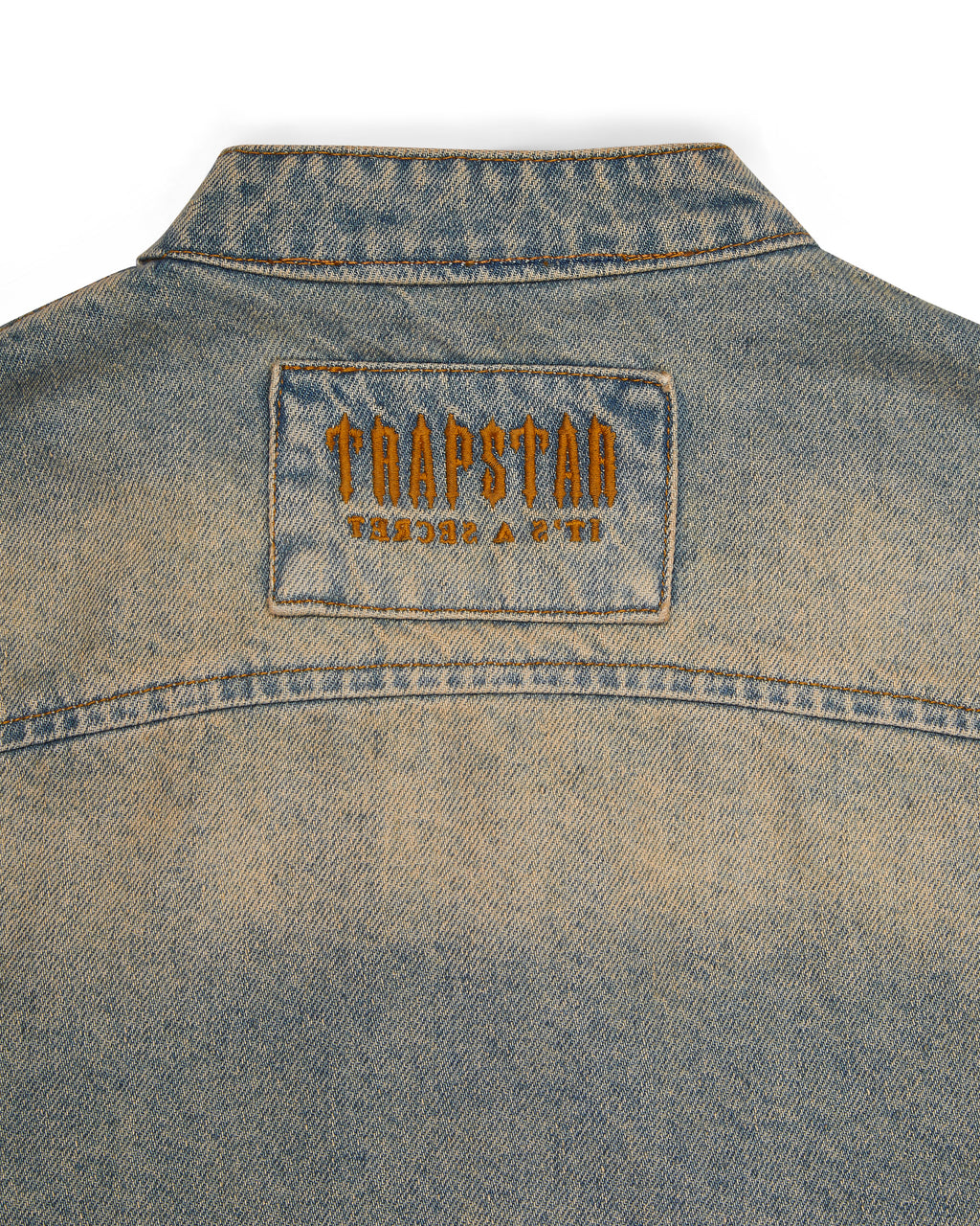 Trapstar Irongate Denim Motocross Jacket - Sandy Blue