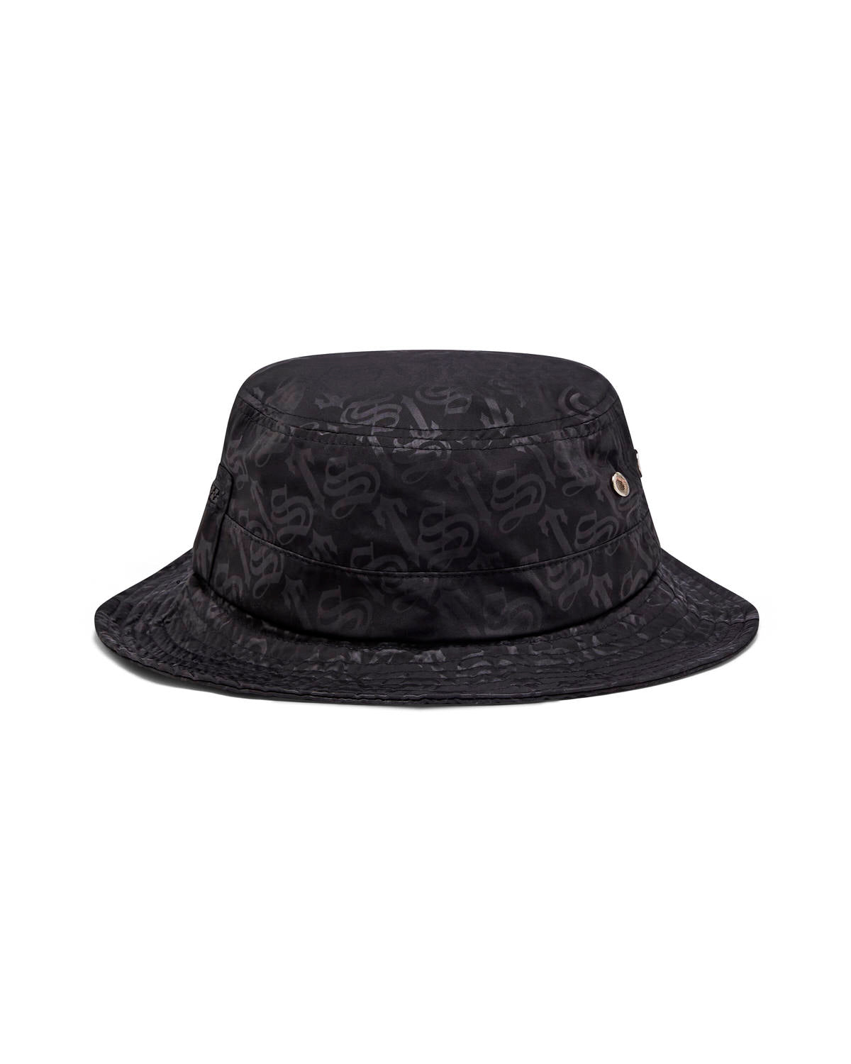 TS Monogram Bucket Hat - Black