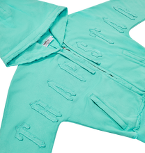 Load image into Gallery viewer, Women&#39;s Irongate Cropped Batwing Zip Hoodie - Teal