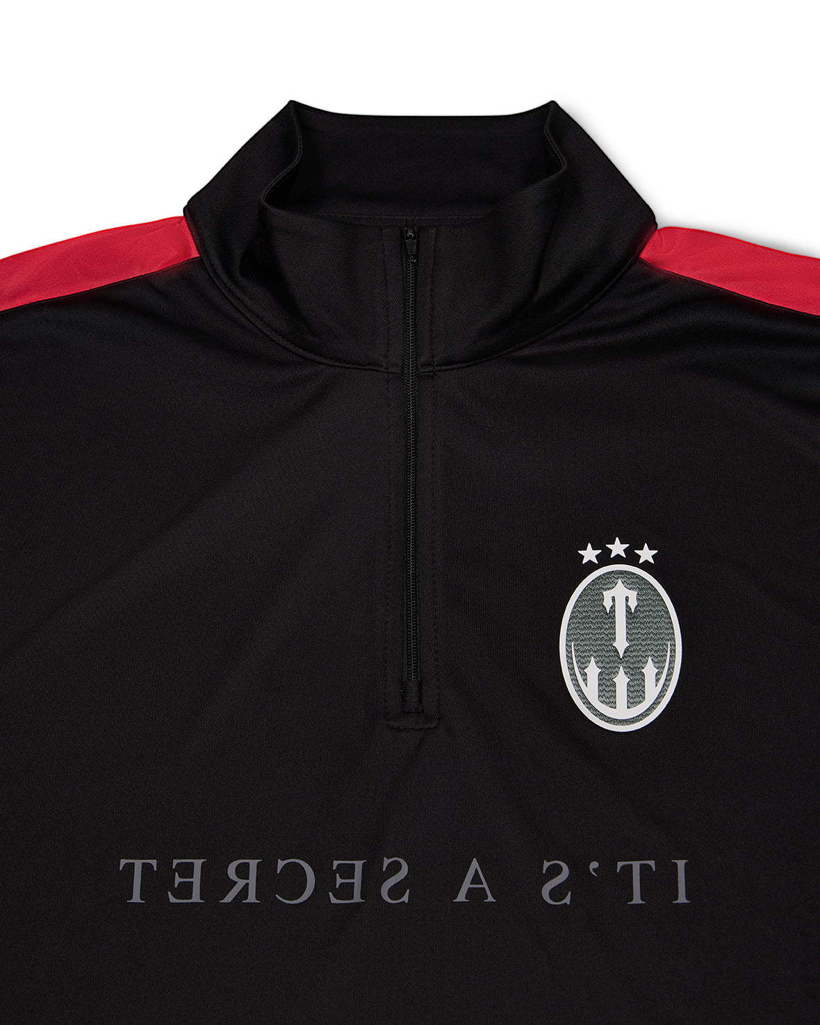 Half Zip Training Top - Black/Red