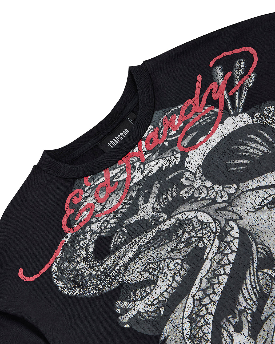 Trapstar x Ed Hardy Medusa LS Tee - Black/White