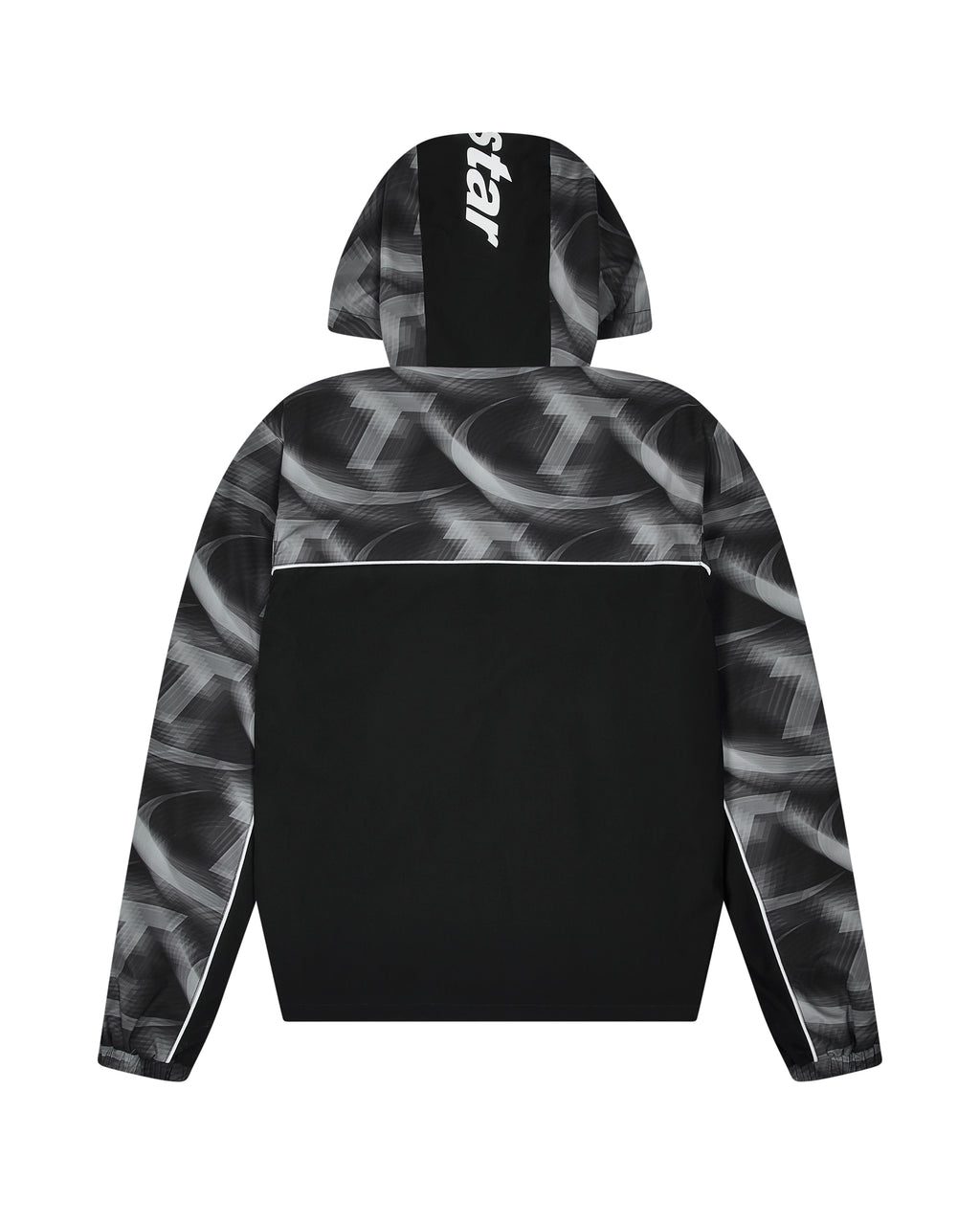 Hyperdrive Print Windbreaker- Black