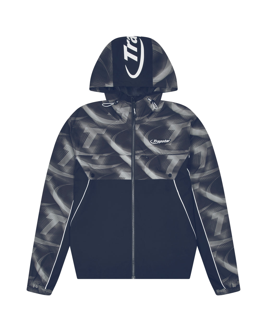 Hyperdrive Print Windbreaker - Navy