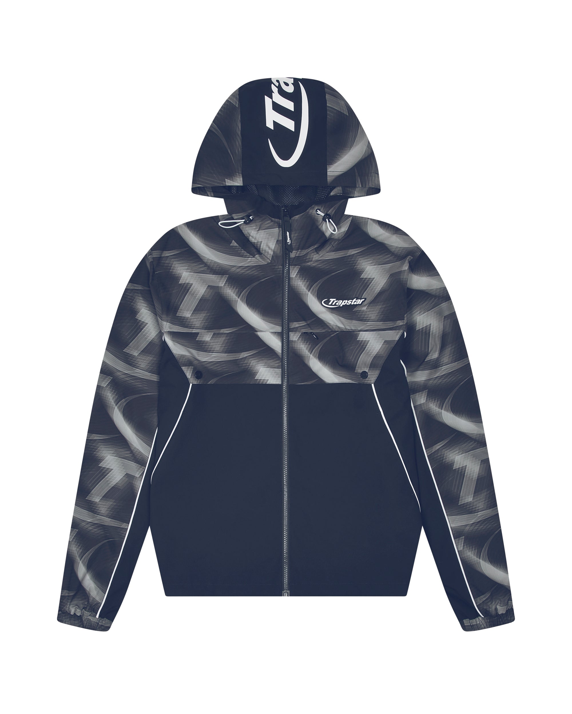 Hyperdrive Print Windbreaker - Navy
