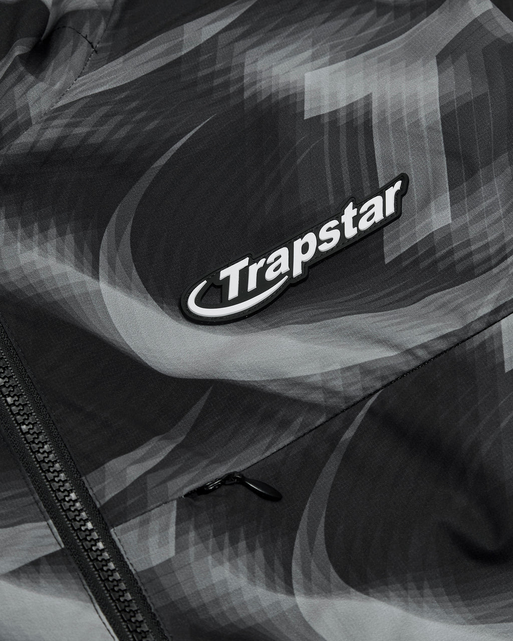 Hyperdrive Print Windbreaker- Black