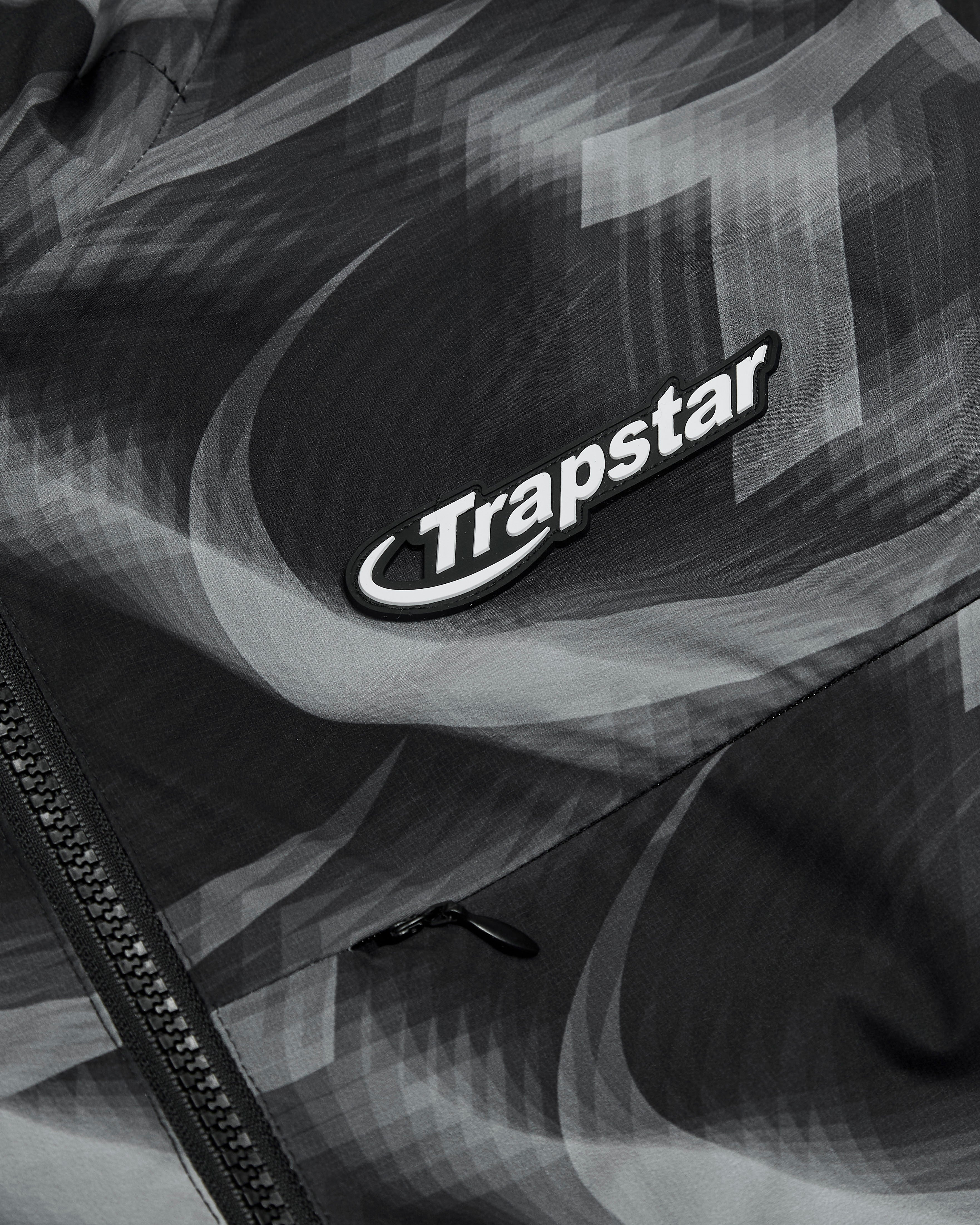 Hyperdrive Print Windbreaker- Black