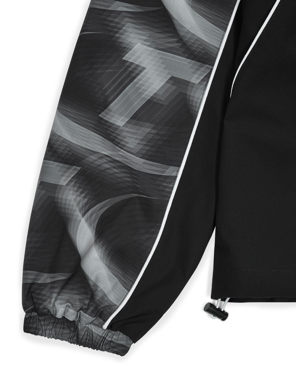 Hyperdrive Print Windbreaker- Black