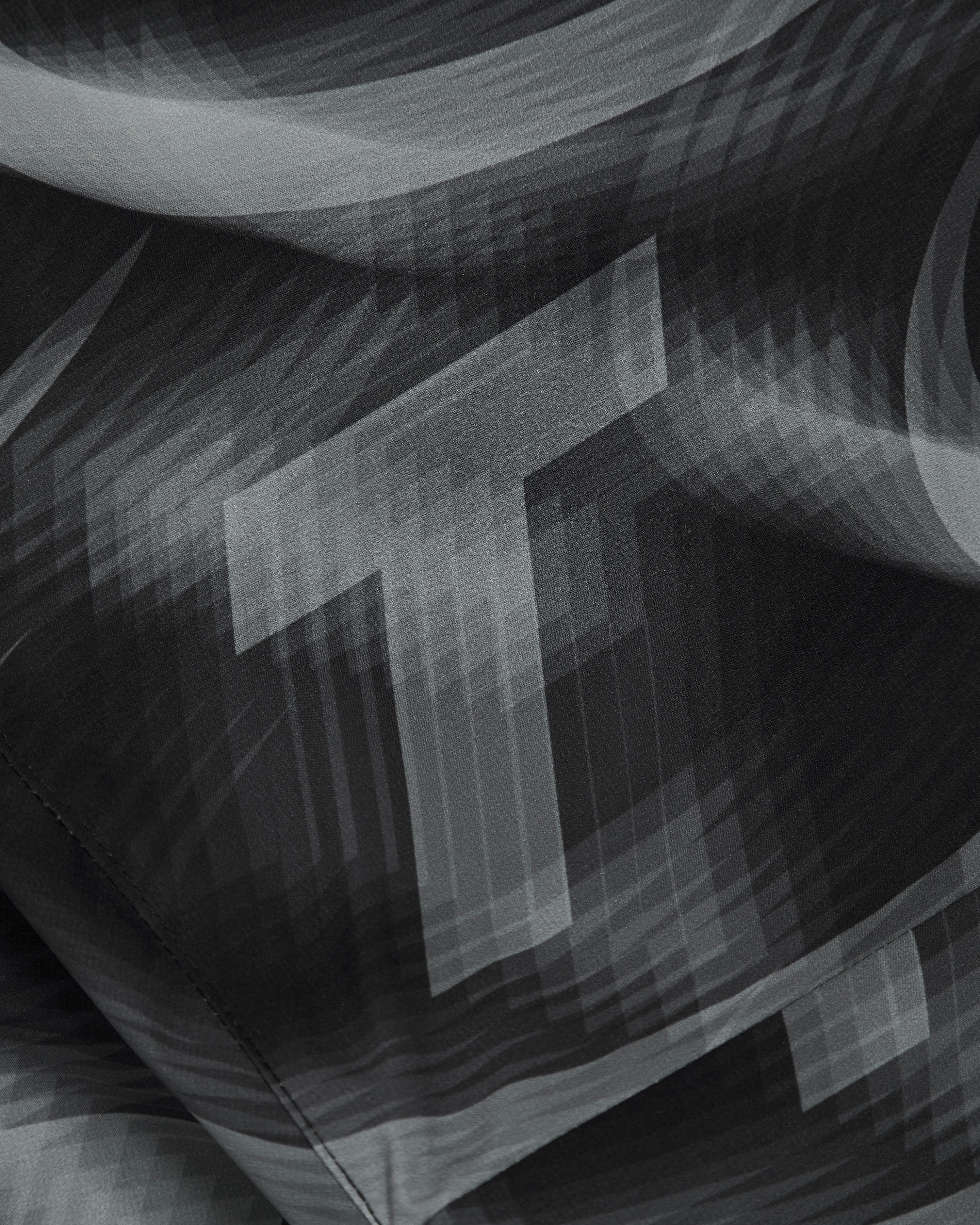 Hyperdrive Print Windbreaker- Black