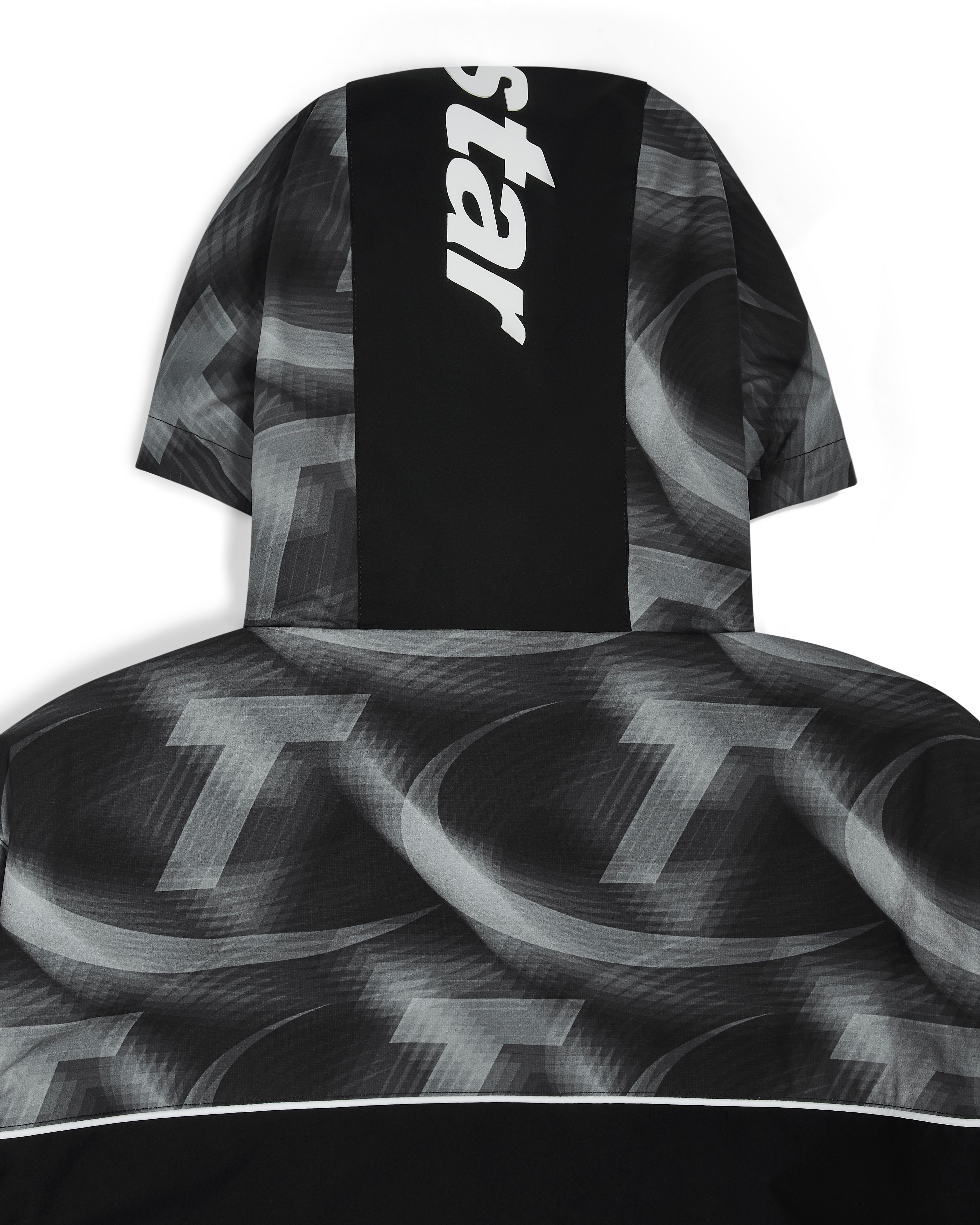 Hyperdrive Print Windbreaker- Black