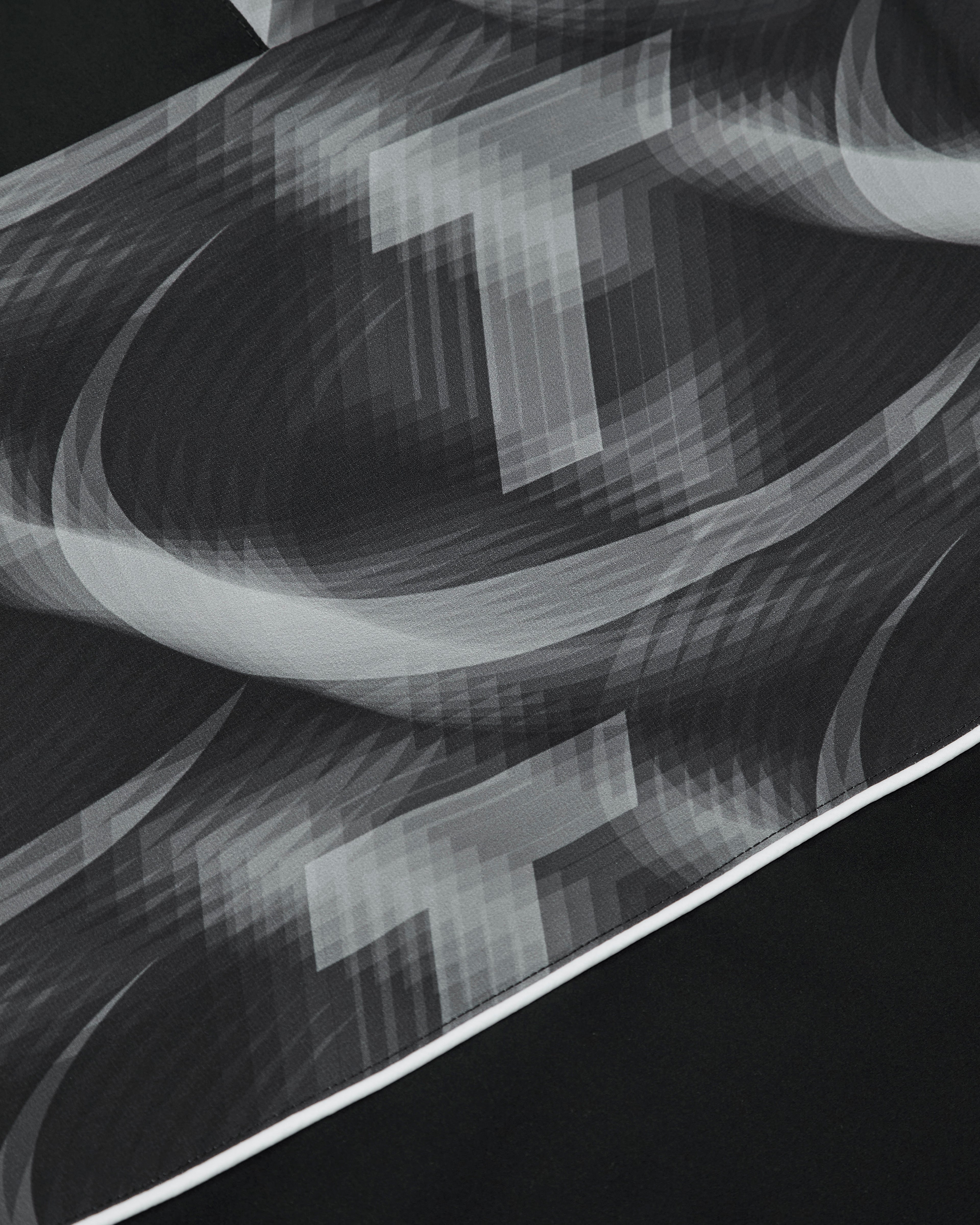 Hyperdrive Print Windbreaker- Black