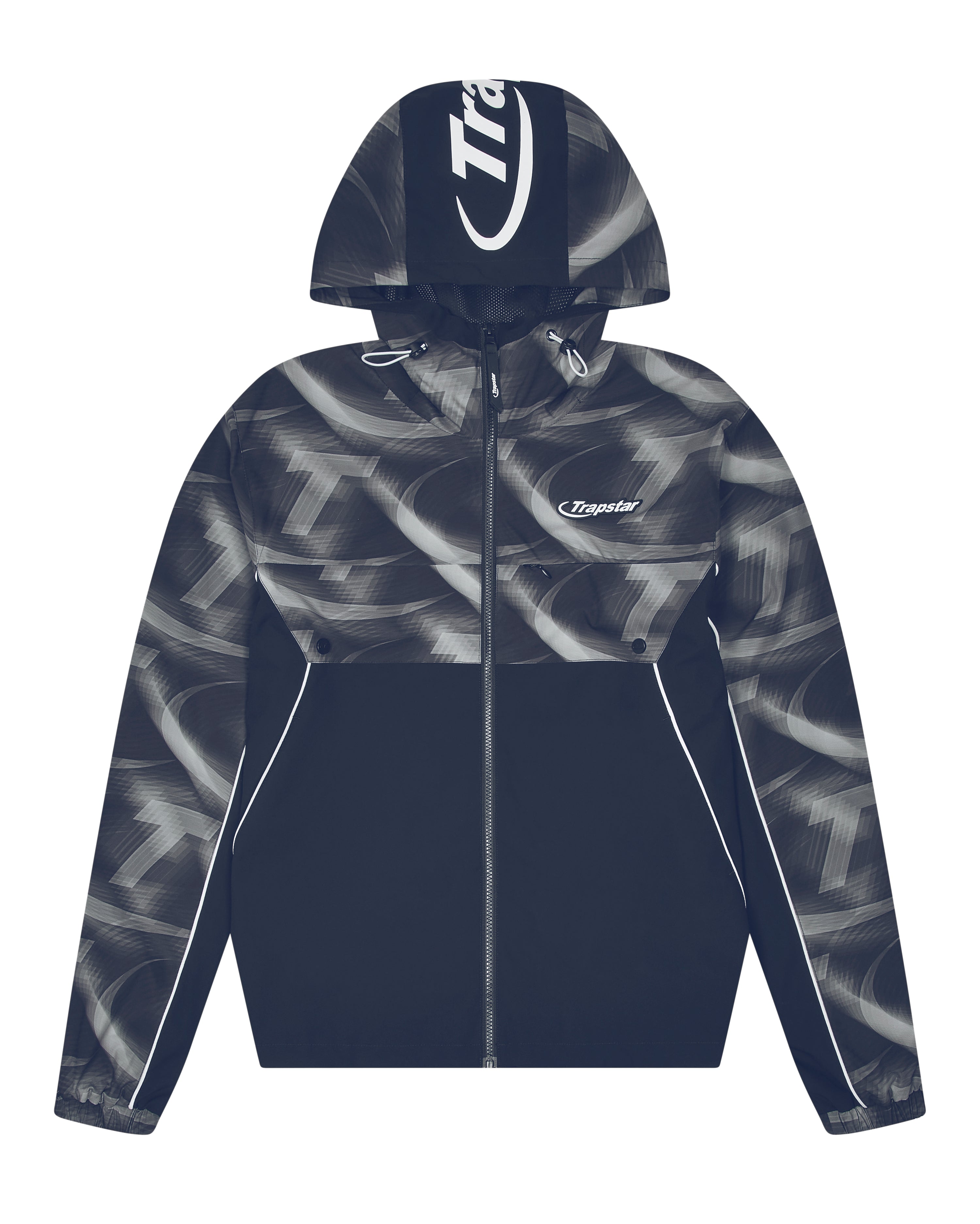 Hyperdrive Print Windbreaker - Navy