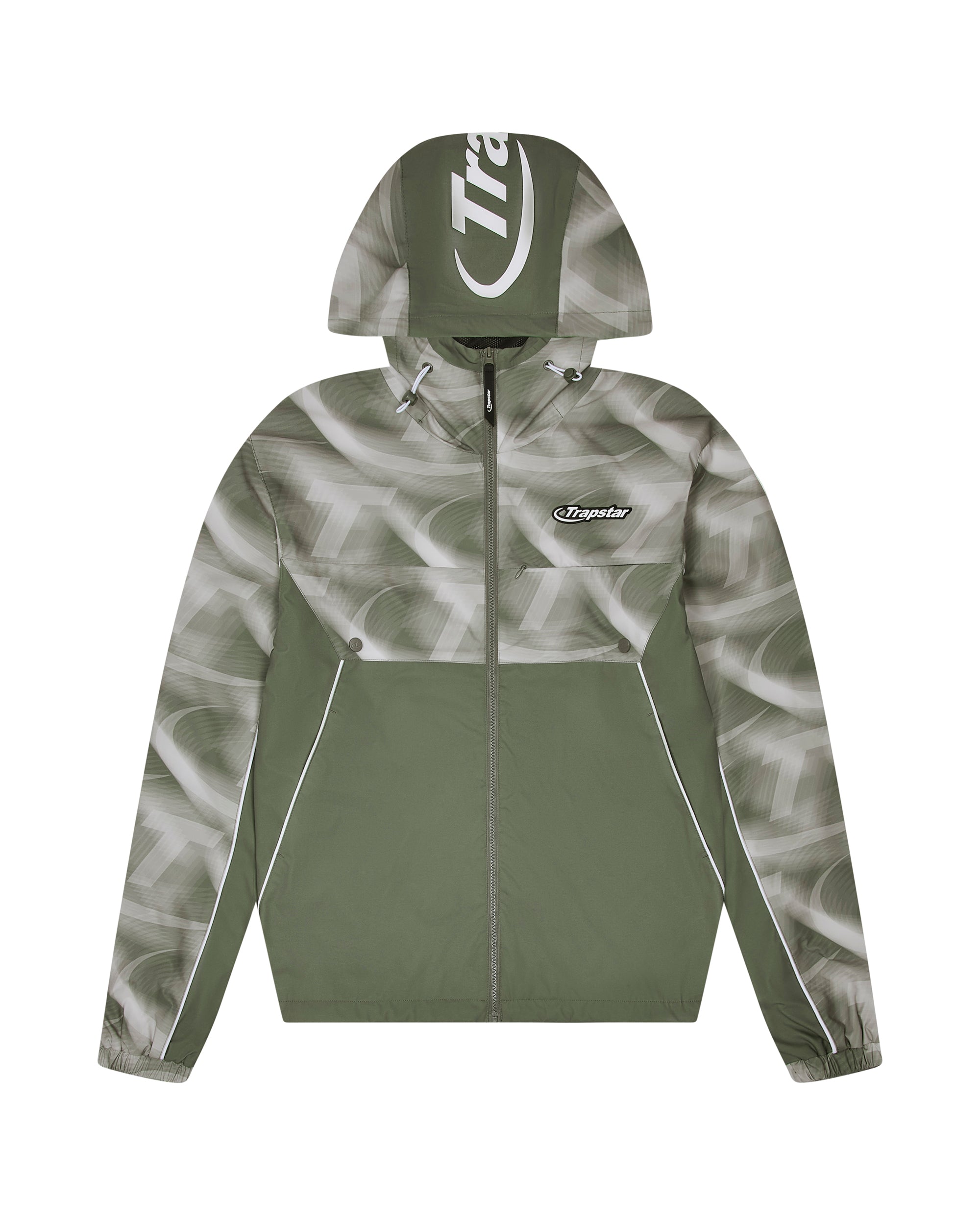 Hyperdrive Print Windbreaker - Khaki