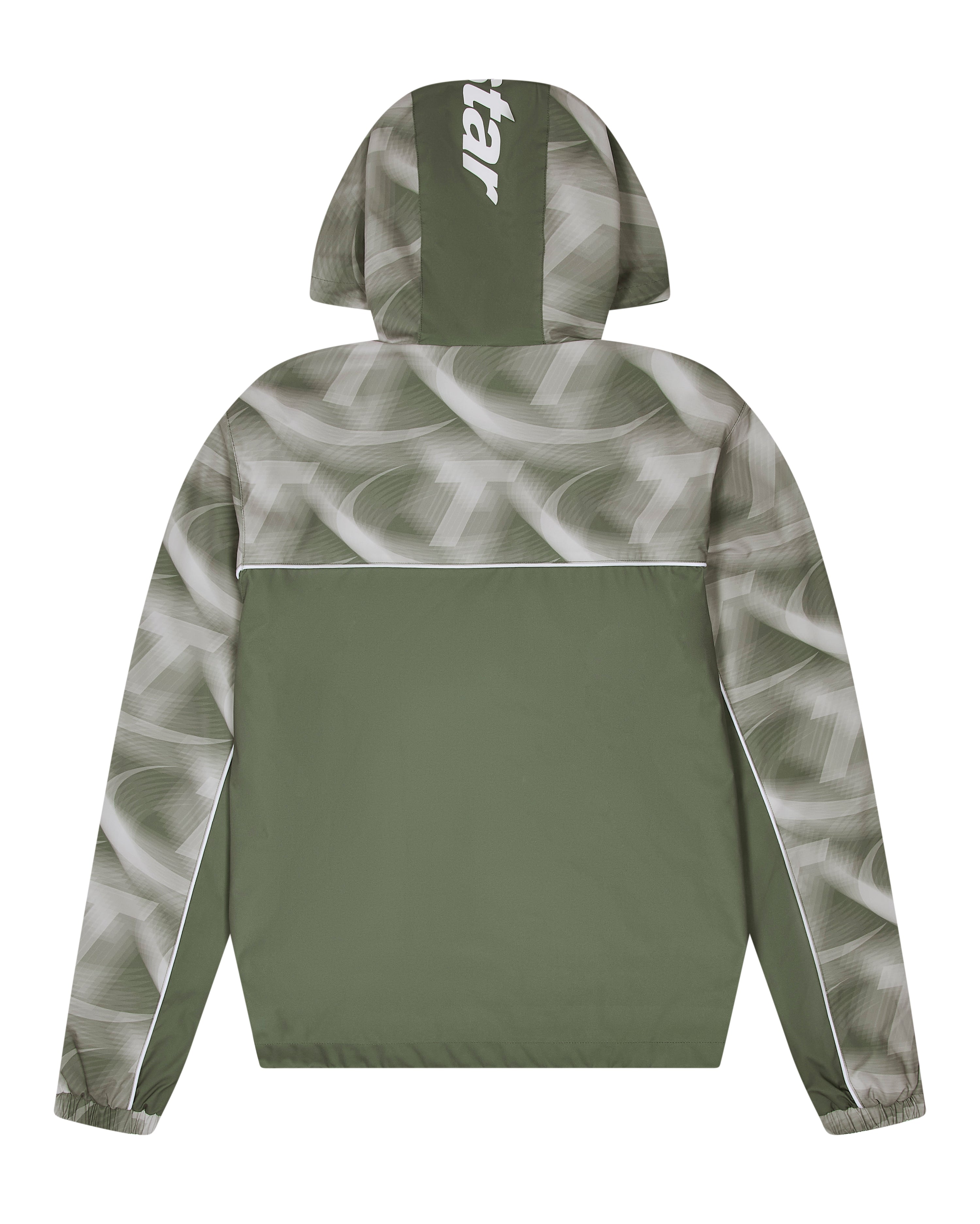 Hyperdrive Print Windbreaker - Khaki