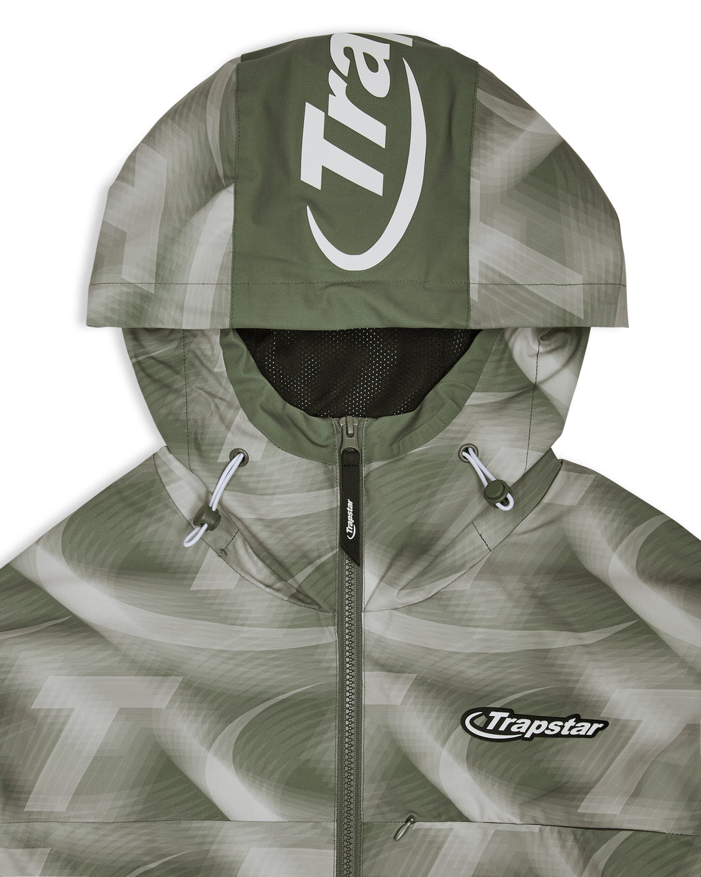 Hyperdrive Print Windbreaker - Khaki