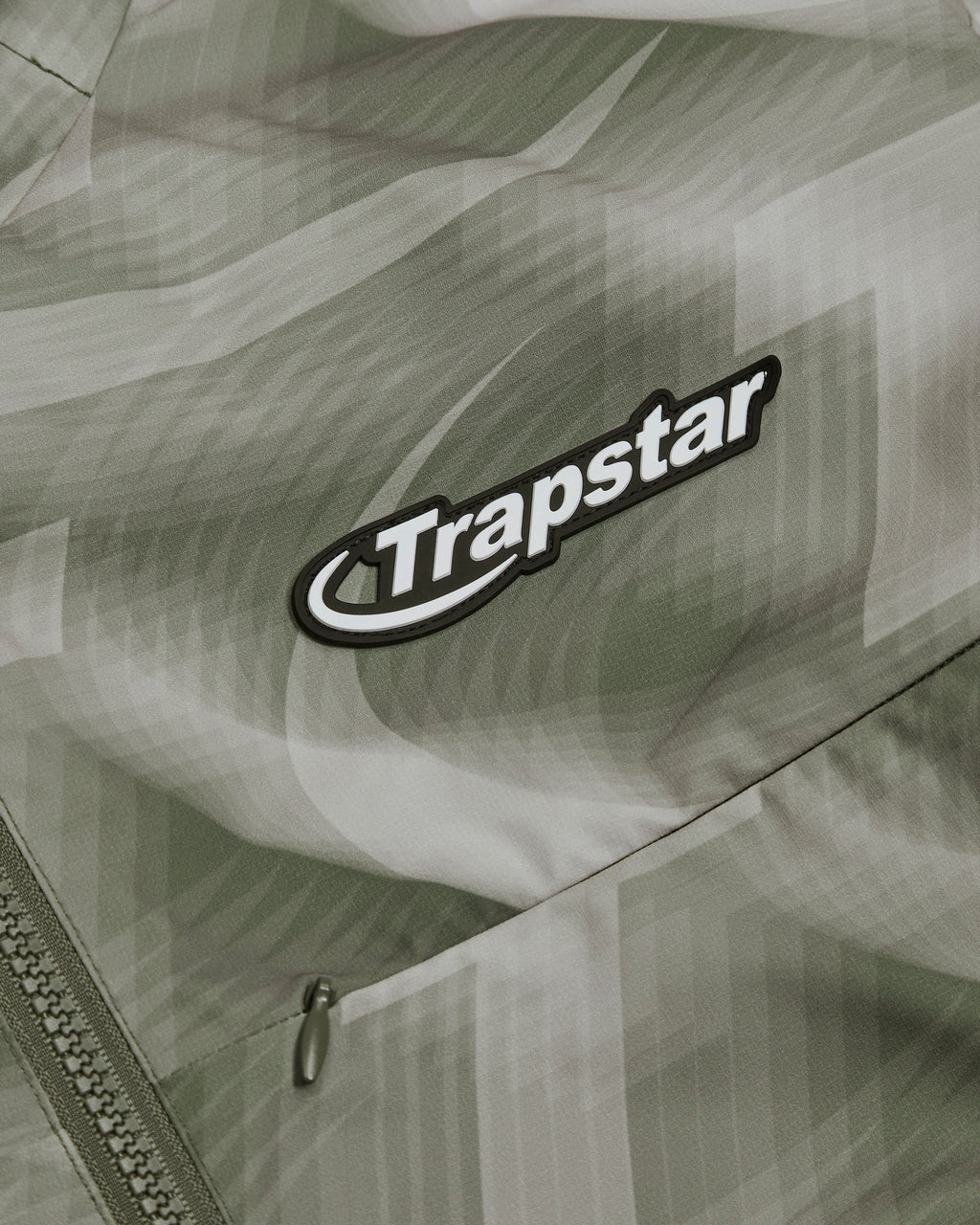 Hyperdrive Print Windbreaker - Khaki