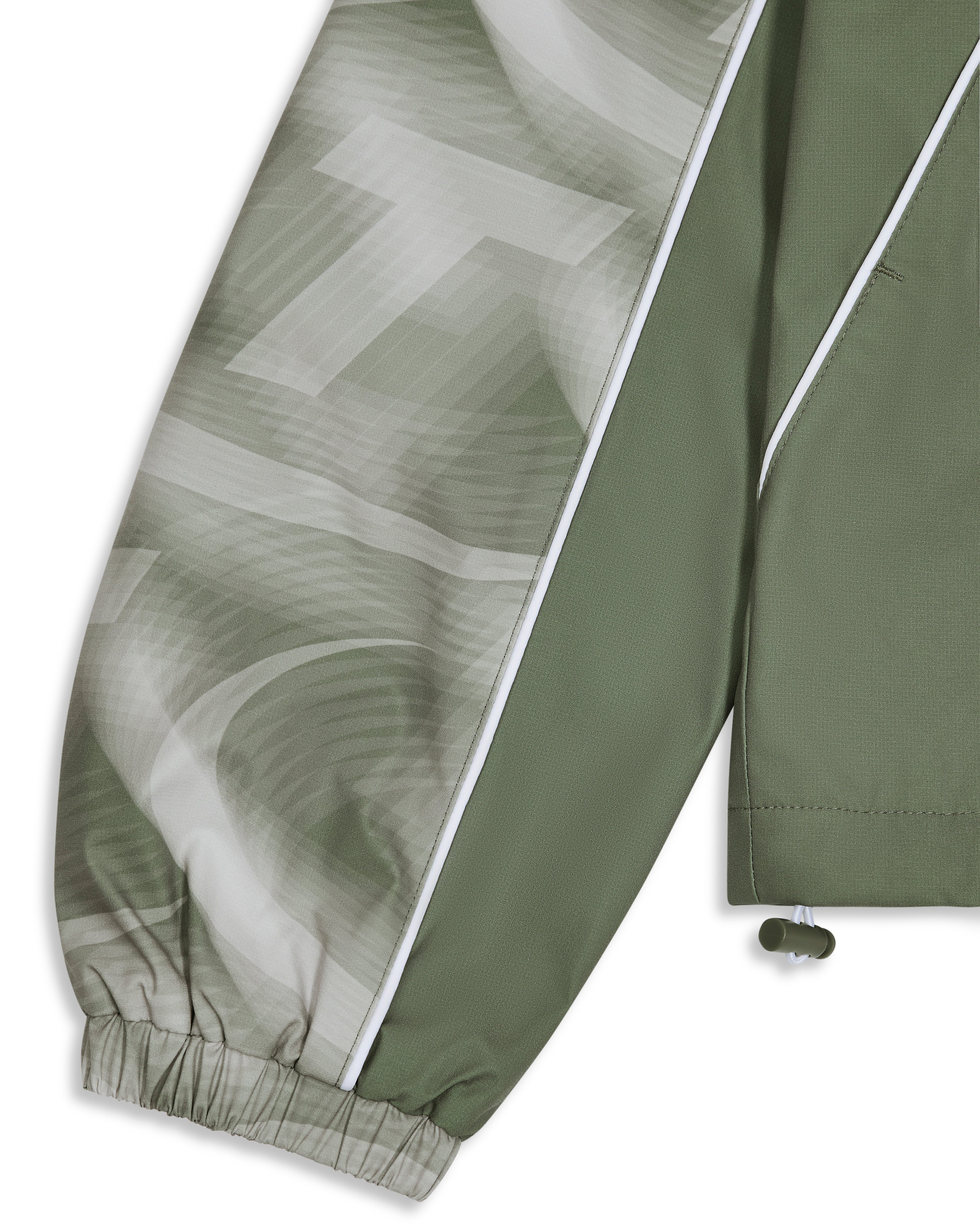 Hyperdrive Print Windbreaker - Khaki