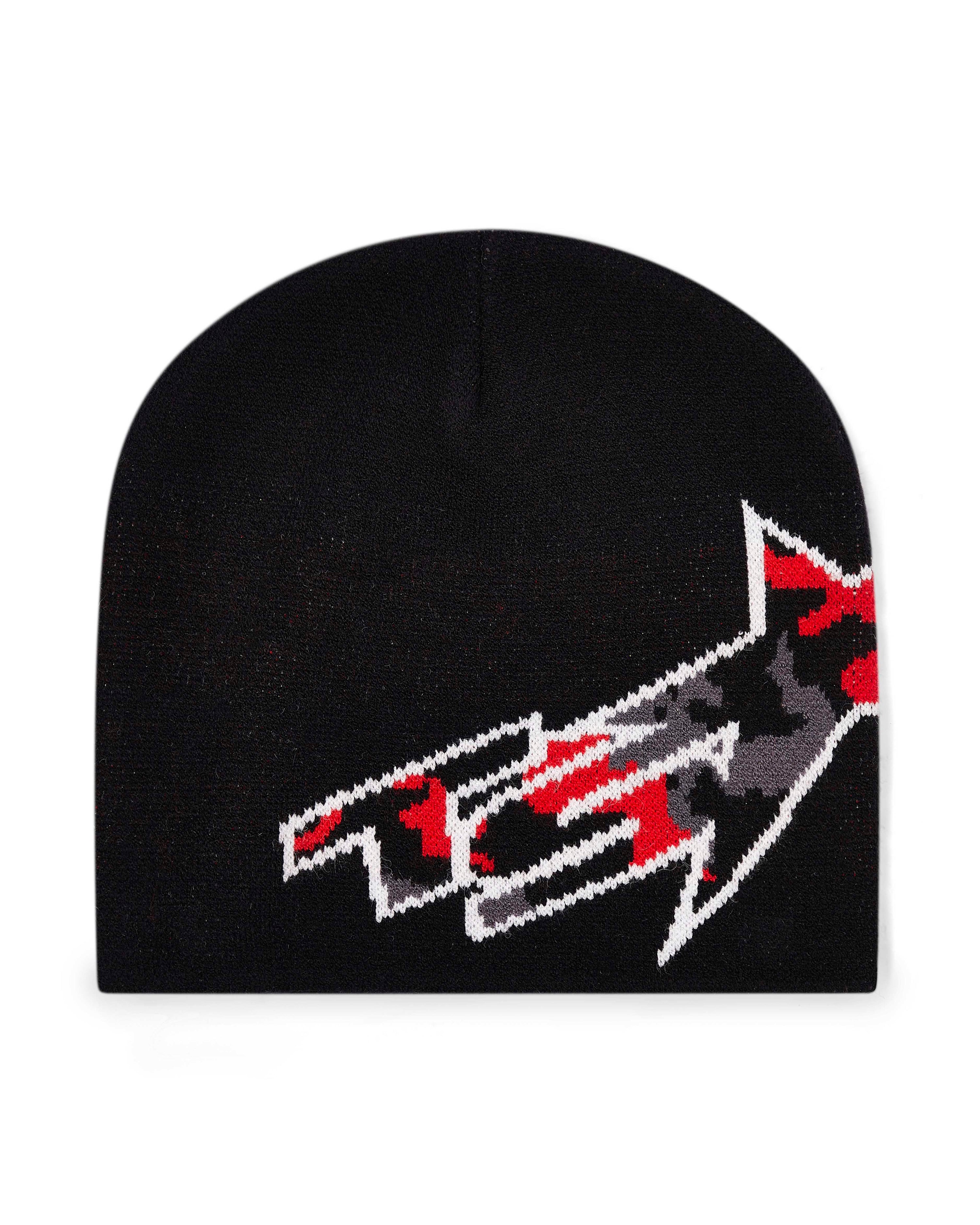 TS Star Beanie - Black/Red Camo