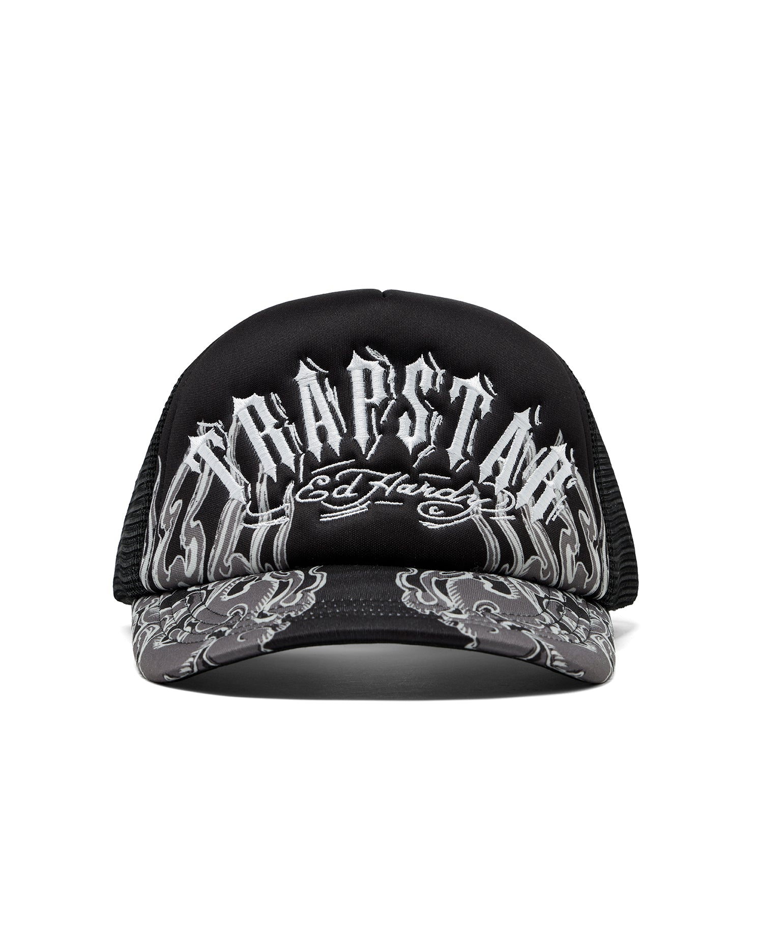Trapstar x Ed Hardy Flame Trucker - Black