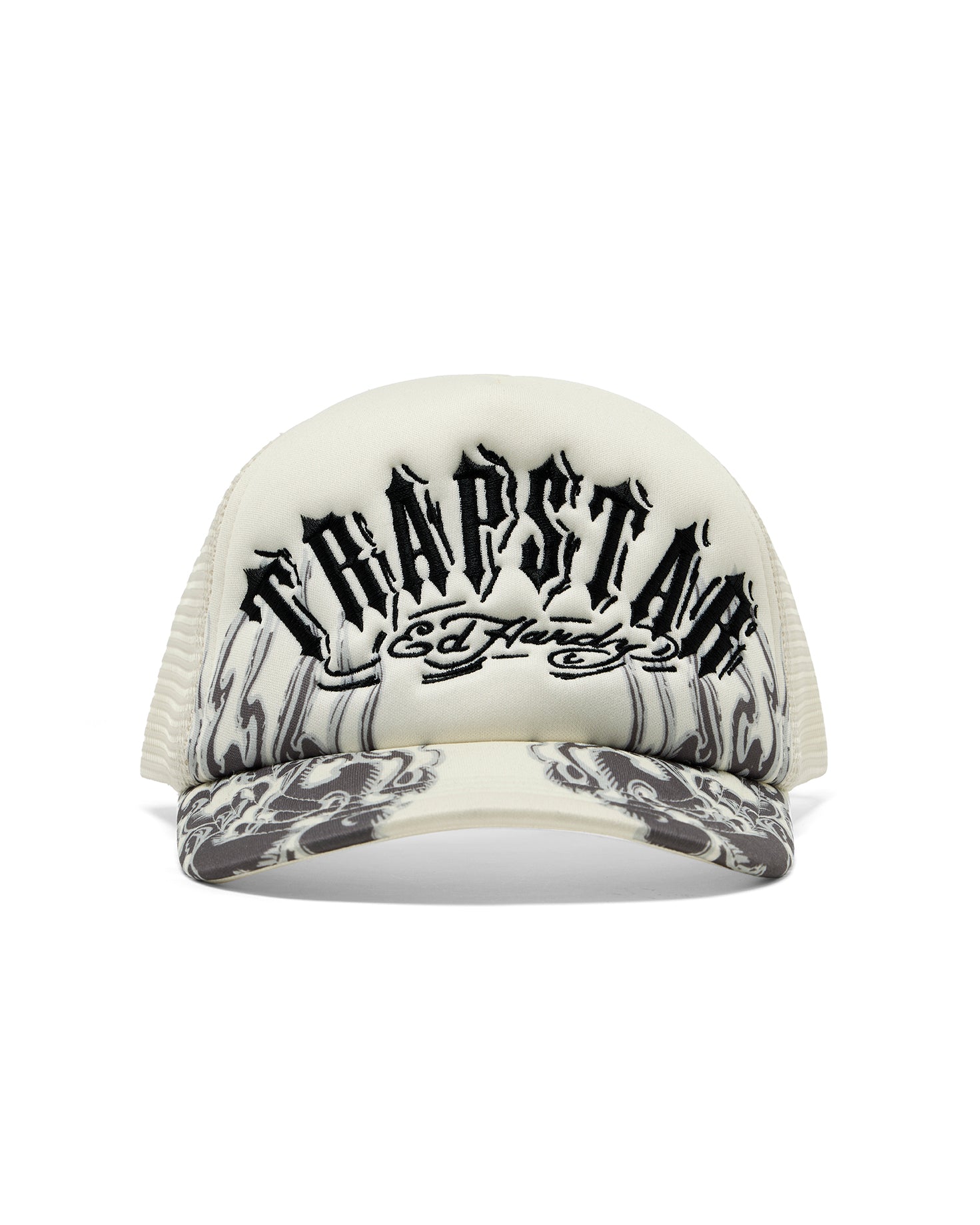 Trapstar x Ed Hardy Flame Trucker - Natural